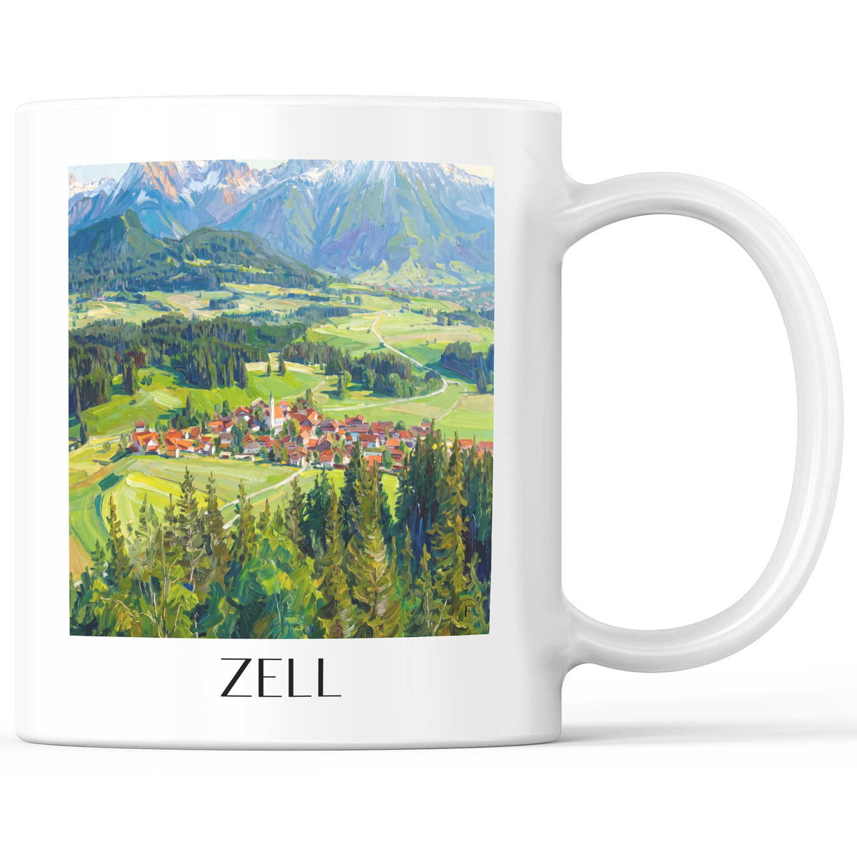 zell-ostallgäu-deutschland-kaffeebecher-oil-painting-oelgemaelde