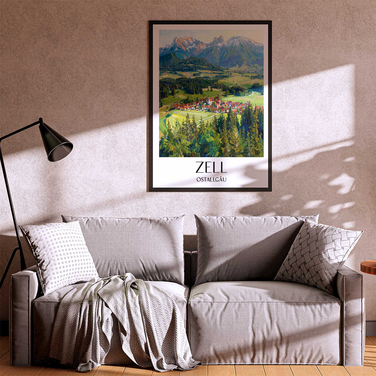 zell-ostallgäu-deutschland-poster-oil-painting-oelgemaelde