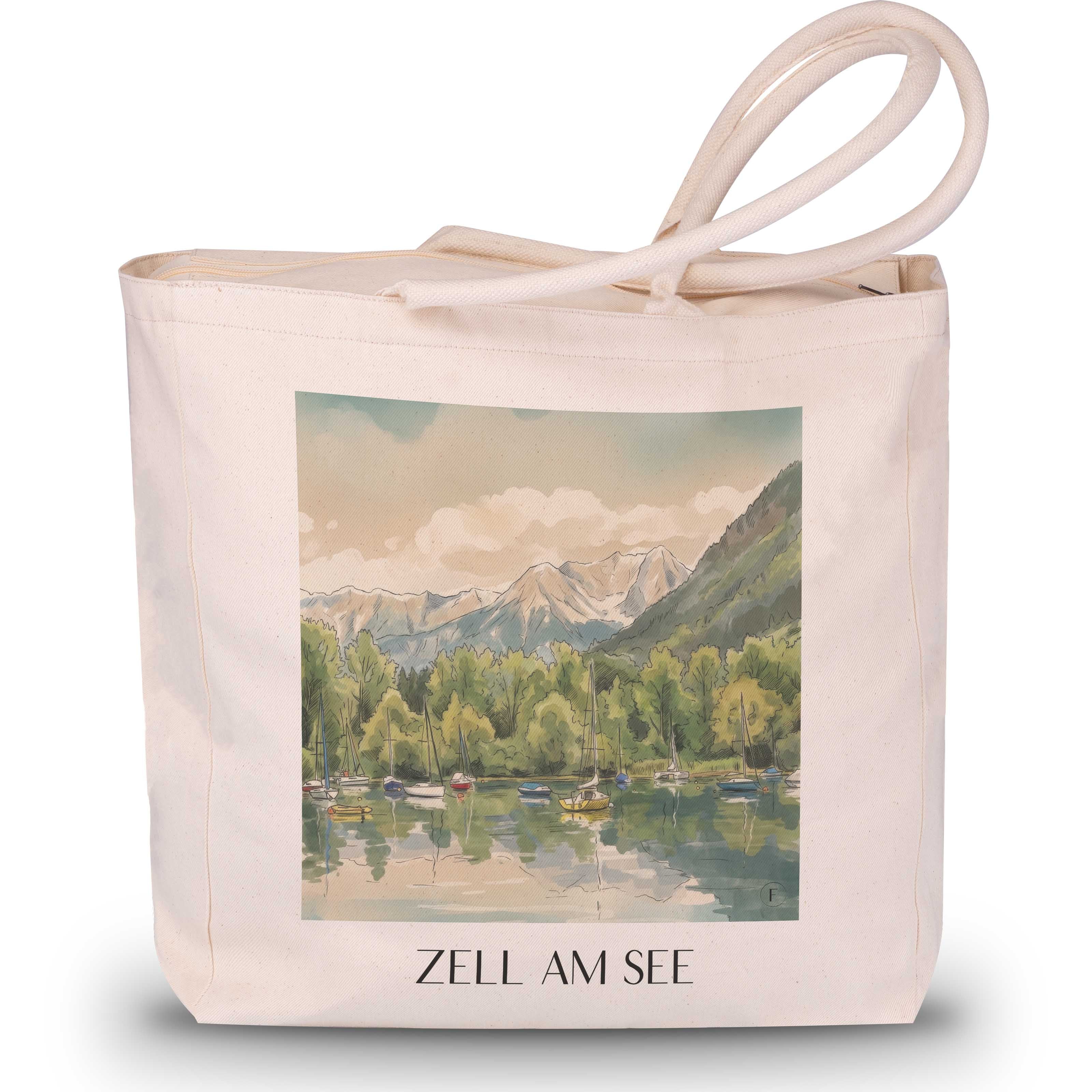 zell-am-see-österreich-österreich-einkaufstasche-aquarell