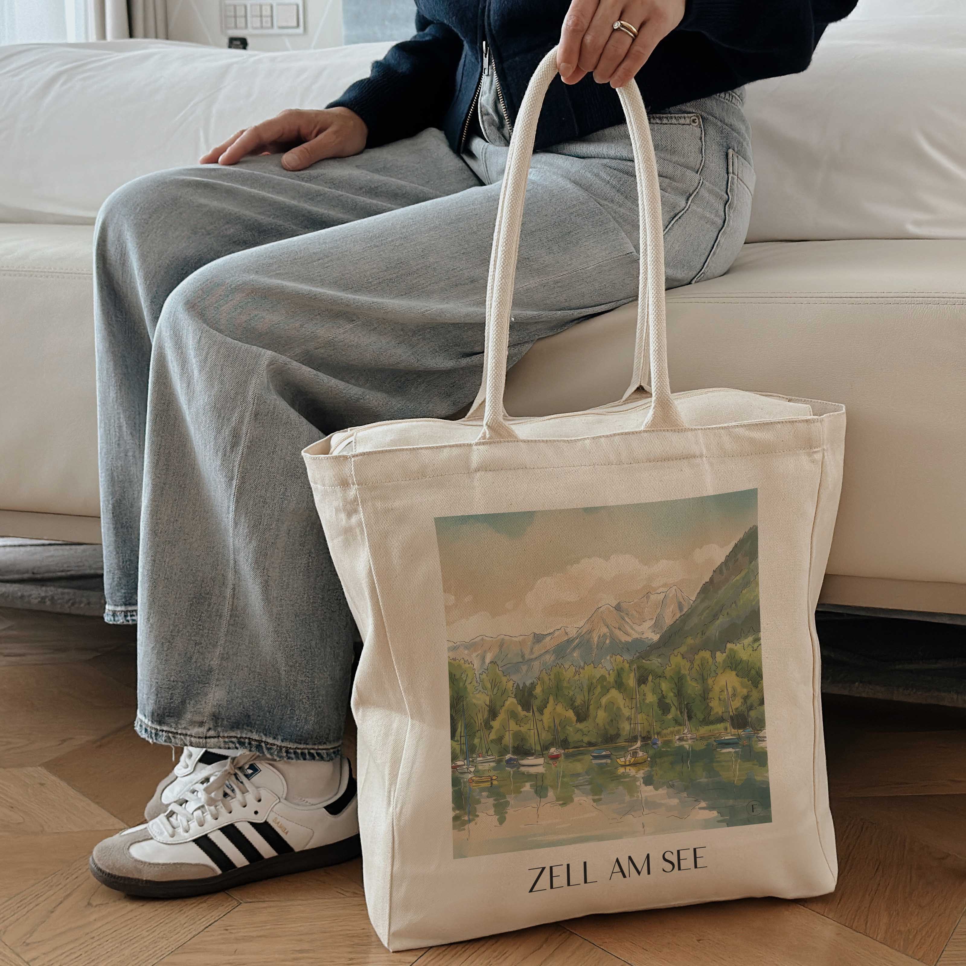 zell-am-see-österreich-österreich-einkaufstasche-aquarell