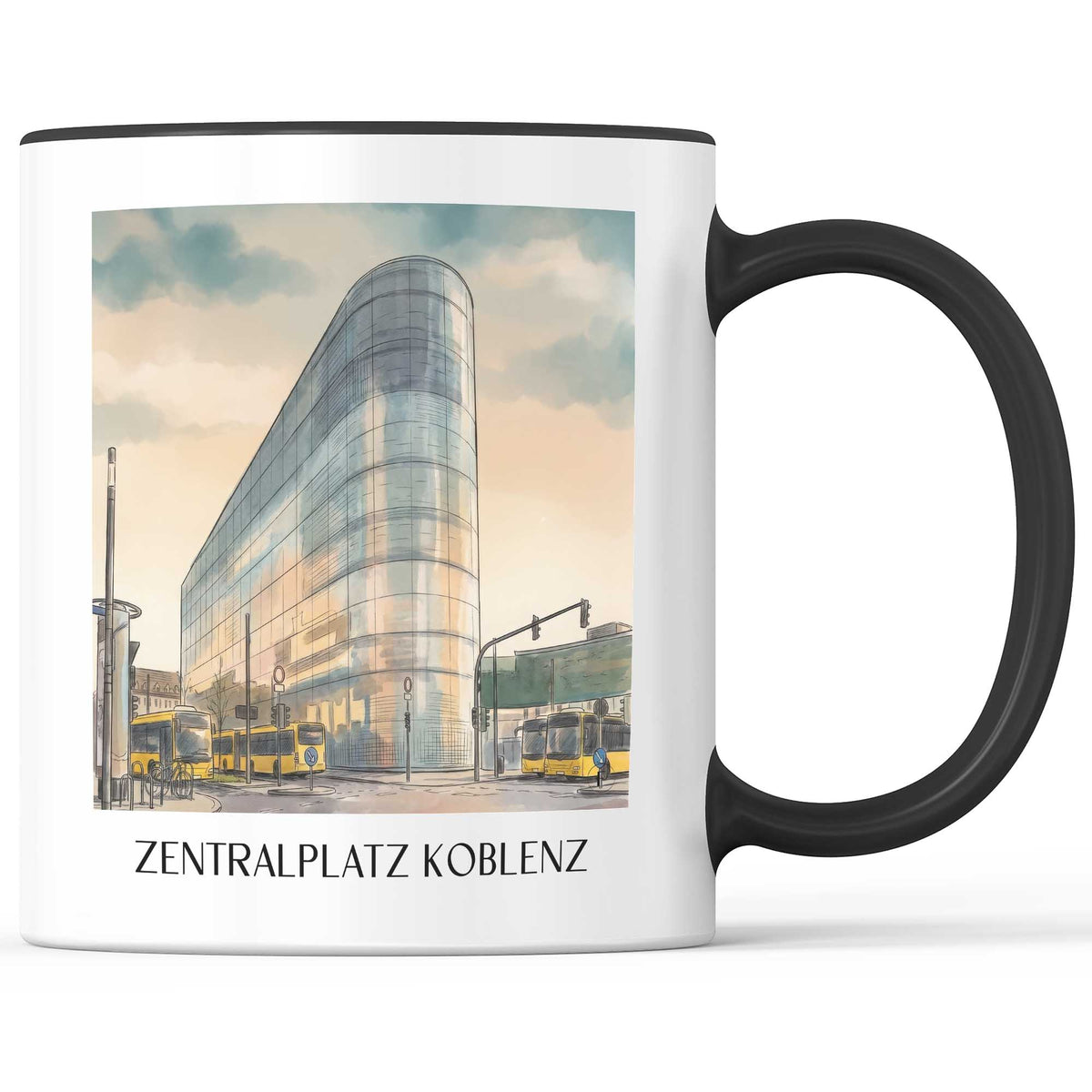 zentralplatz-koblenz-deutschland-kaffeebecher-aquarell