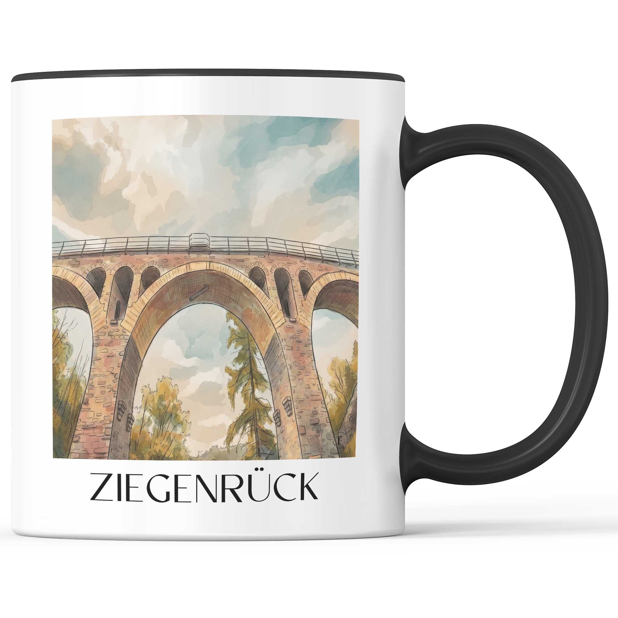 ziegenrück-saaletal-deutschland-kaffeebecher-aquarell