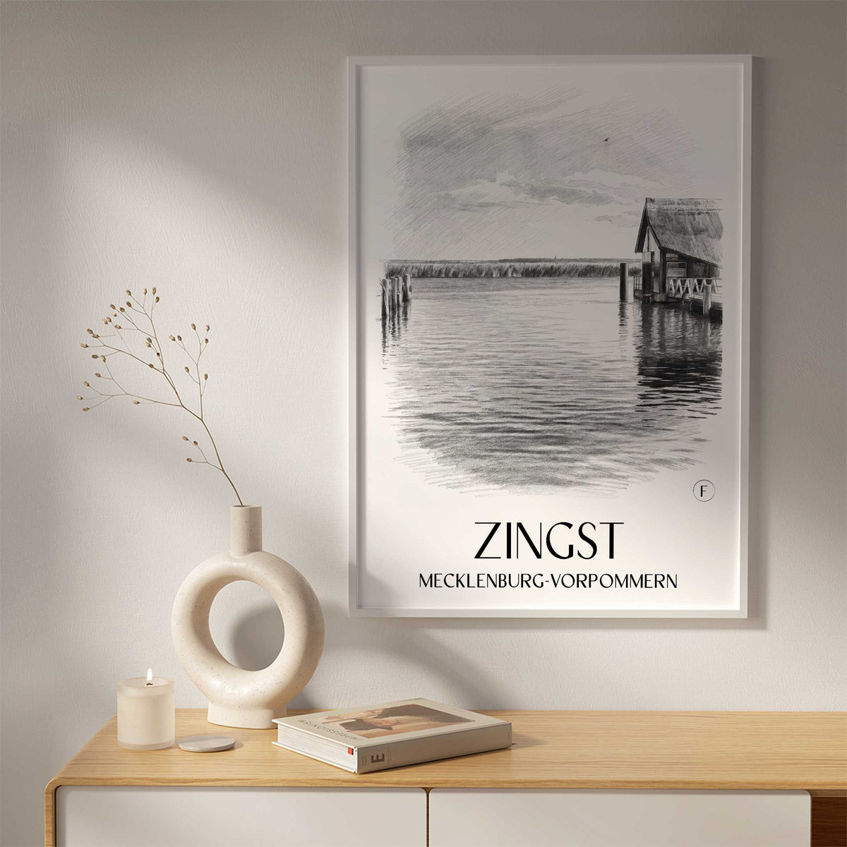 zingst-mecklenburg-vorpommern-deutschland-poster-bleistift-zeichnung-drawing