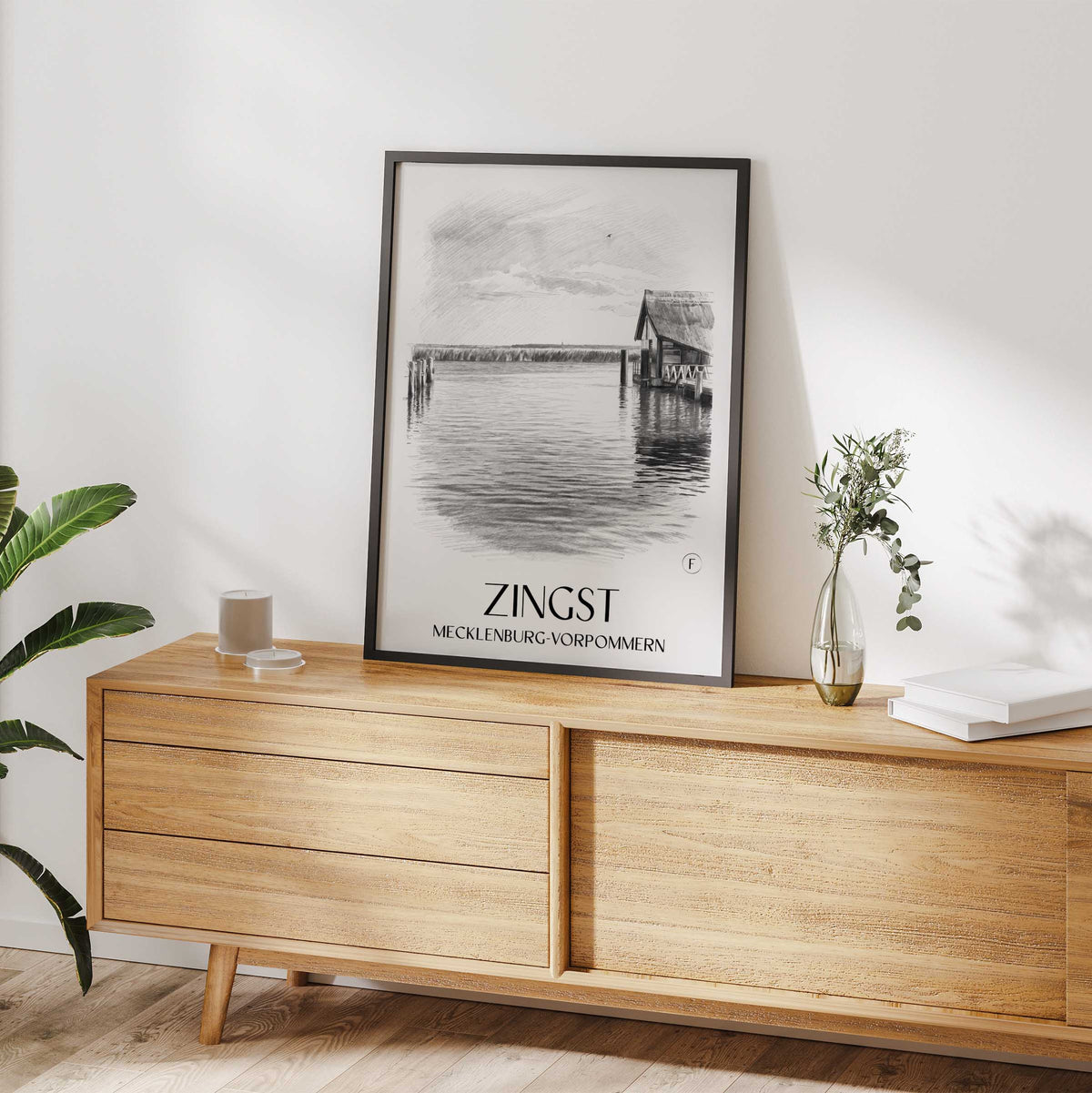 zingst-mecklenburg-vorpommern-deutschland-poster-bleistift-zeichnung-drawing