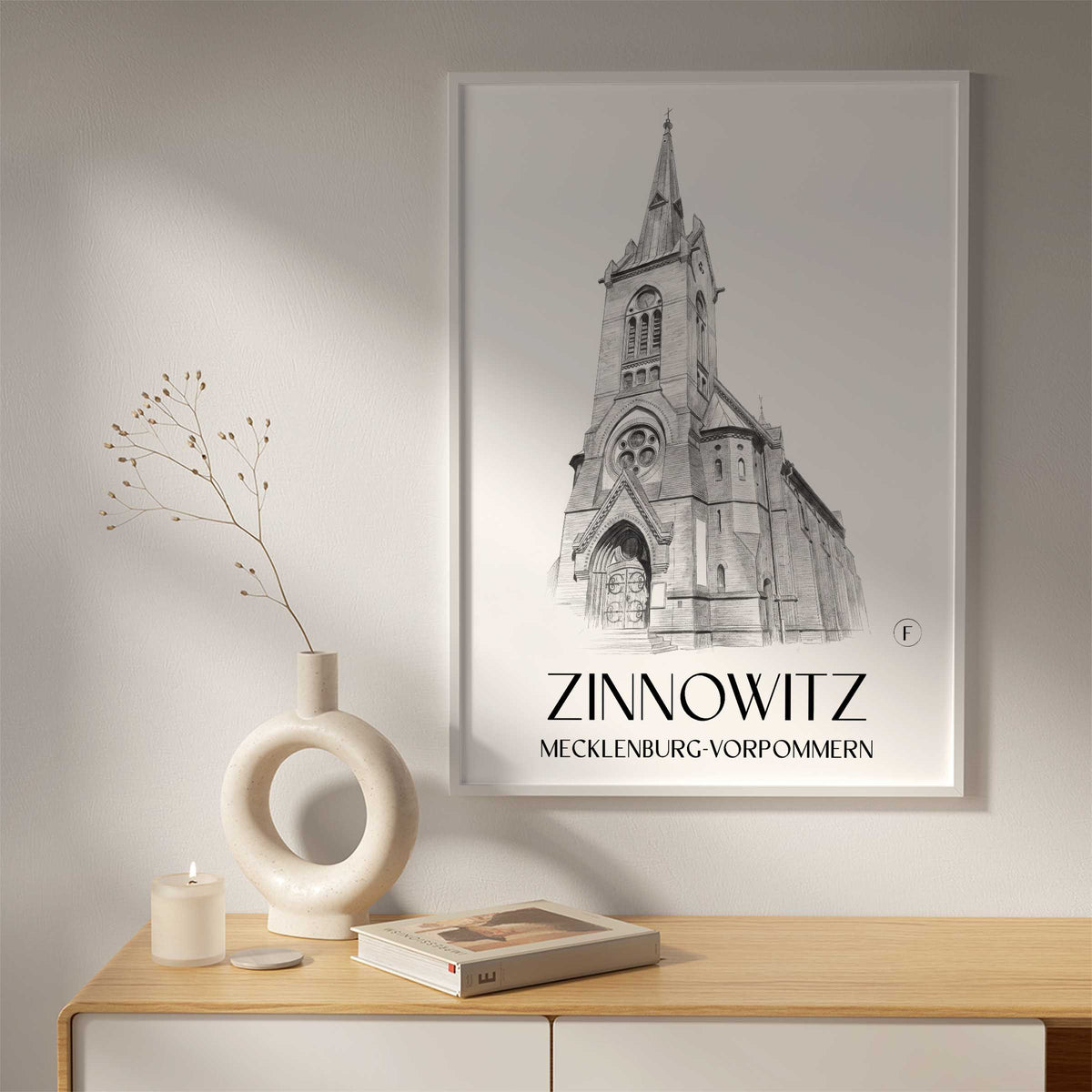 zinnowitz-mecklenburg-vorpommern-deutschland-poster-bleistift-zeichnung-drawing