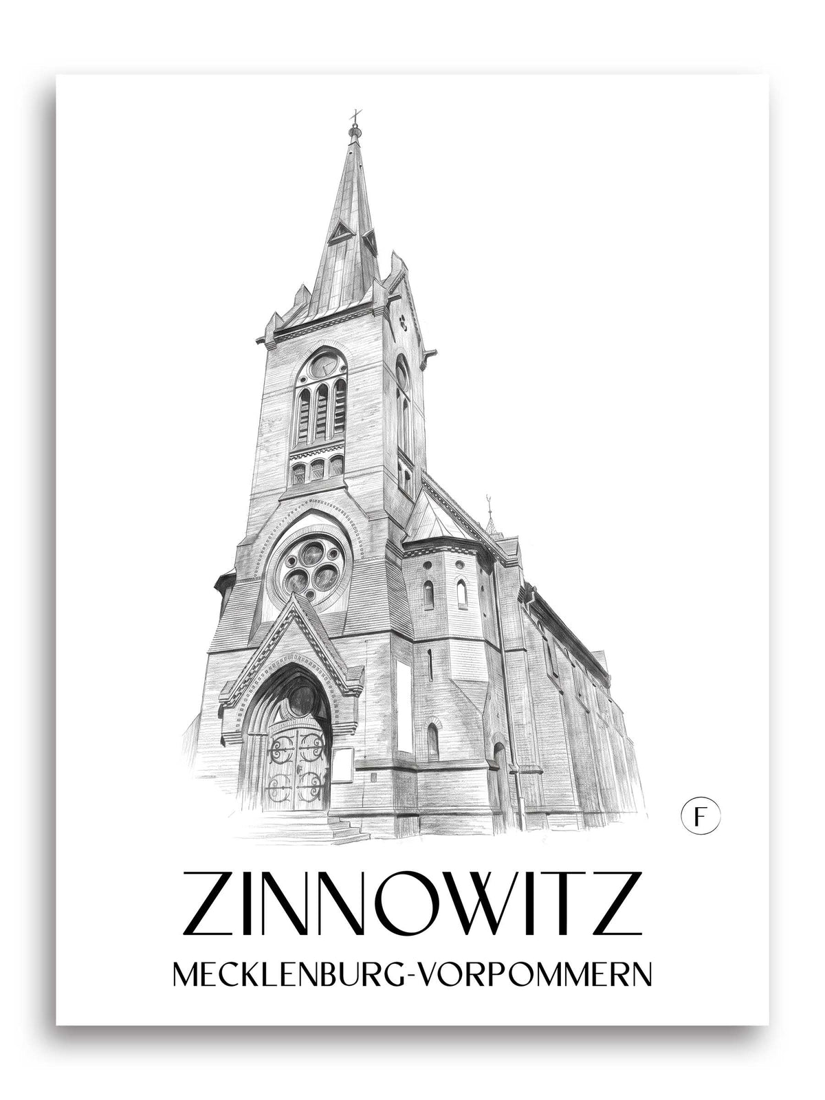 zinnowitz-mecklenburg-vorpommern-deutschland-poster-bleistift-zeichnung-drawing