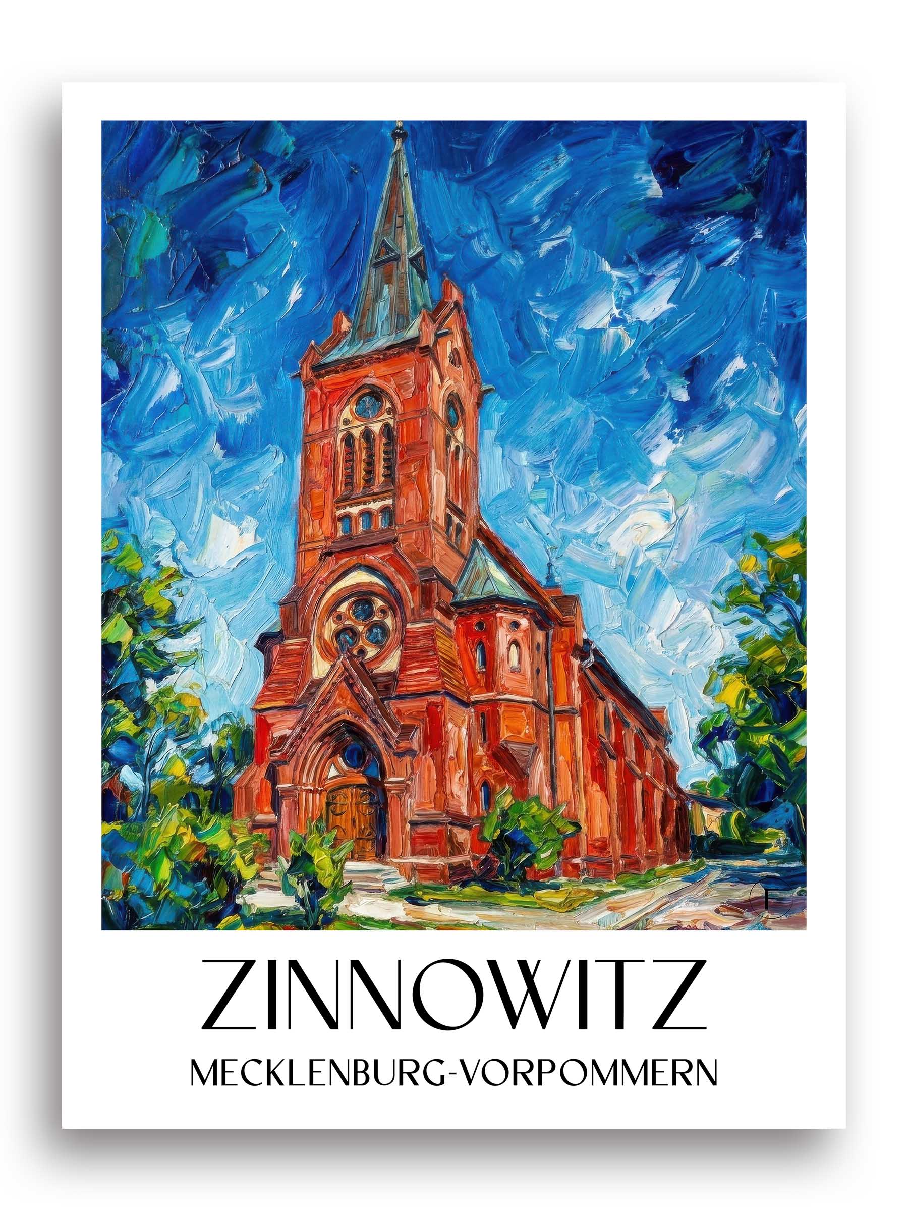 zinnowitz-mecklenburg-vorpommern-deutschland-poster-oil-painting-oelgemaelde