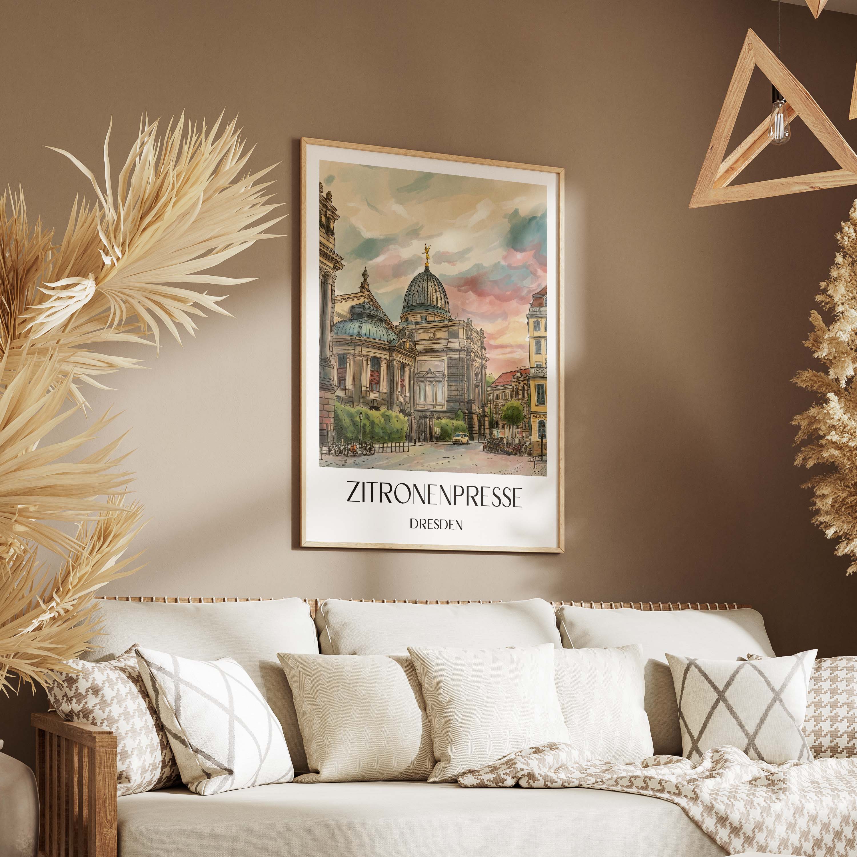 zitronenpresse-dresden-deutschland-poster-aquarell