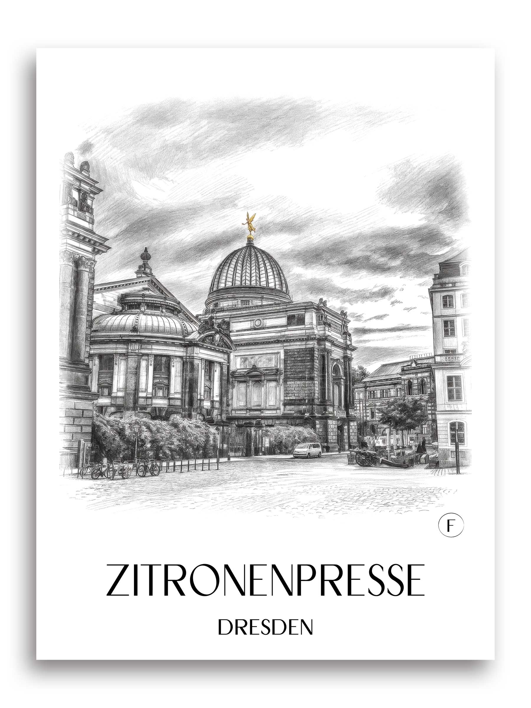 zitronenpresse-dresden-deutschland-poster-bleistift-zeichnung-drawing