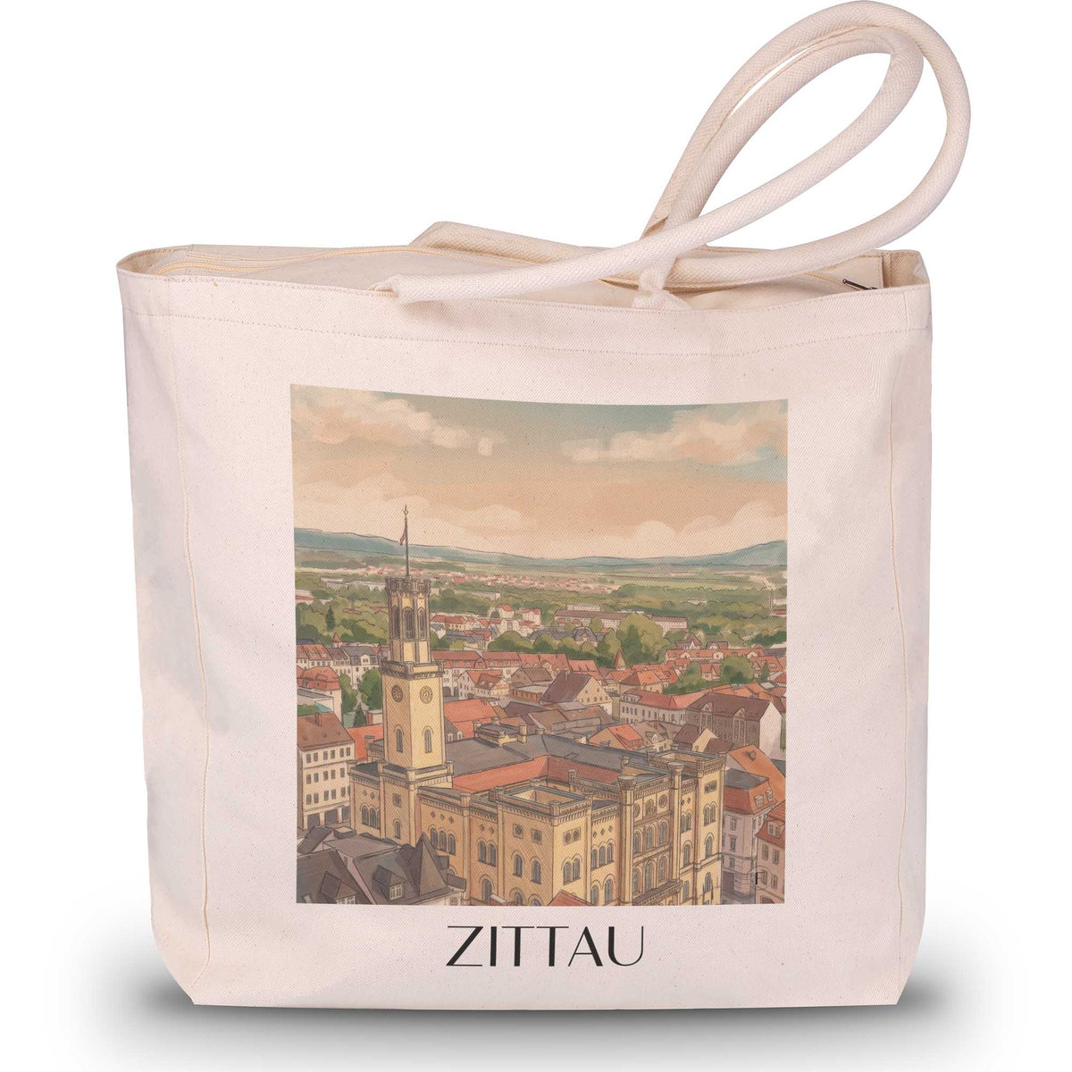 zittau-oberlausitz-deutschland-einkaufstasche-aquarell