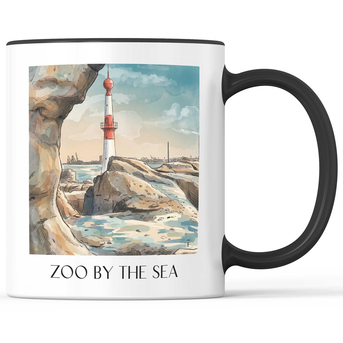 Zoo am Meer Kaffeebecher - Bremerhaven - Deutschland Becher - Kaffeetasse im Aquarell Stil - favplace