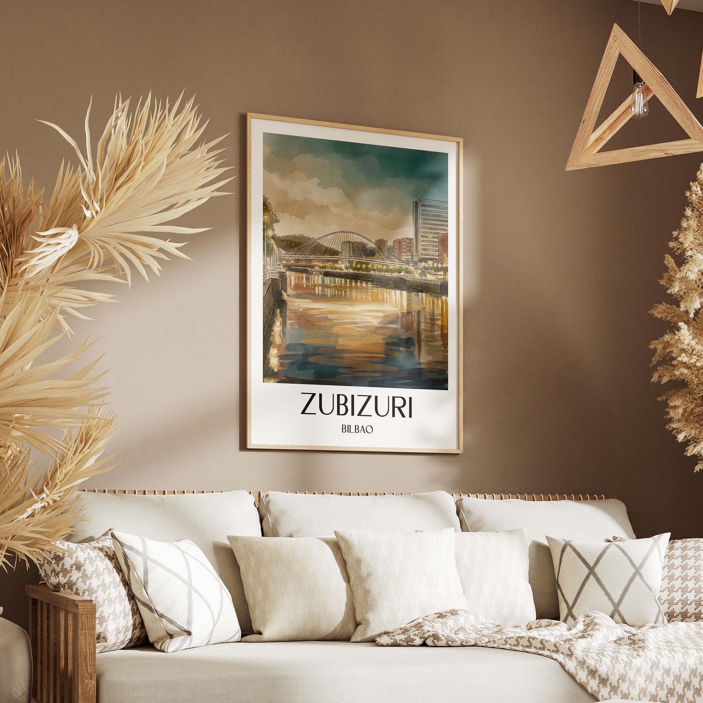 zubizuri-bilbao-spanien-poster-aquarell