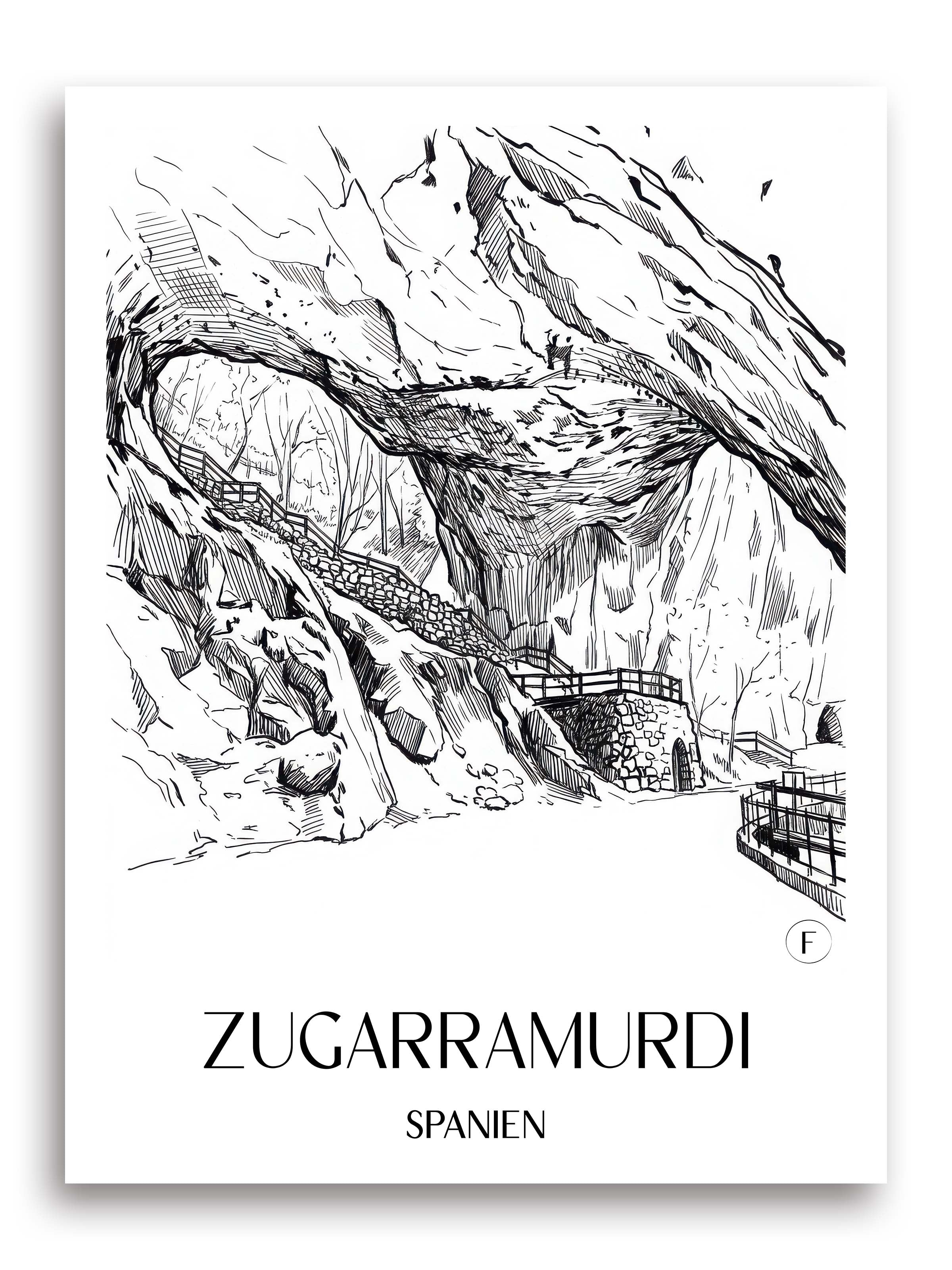 zugarramurdi-spanien-spanien-poster-skizze