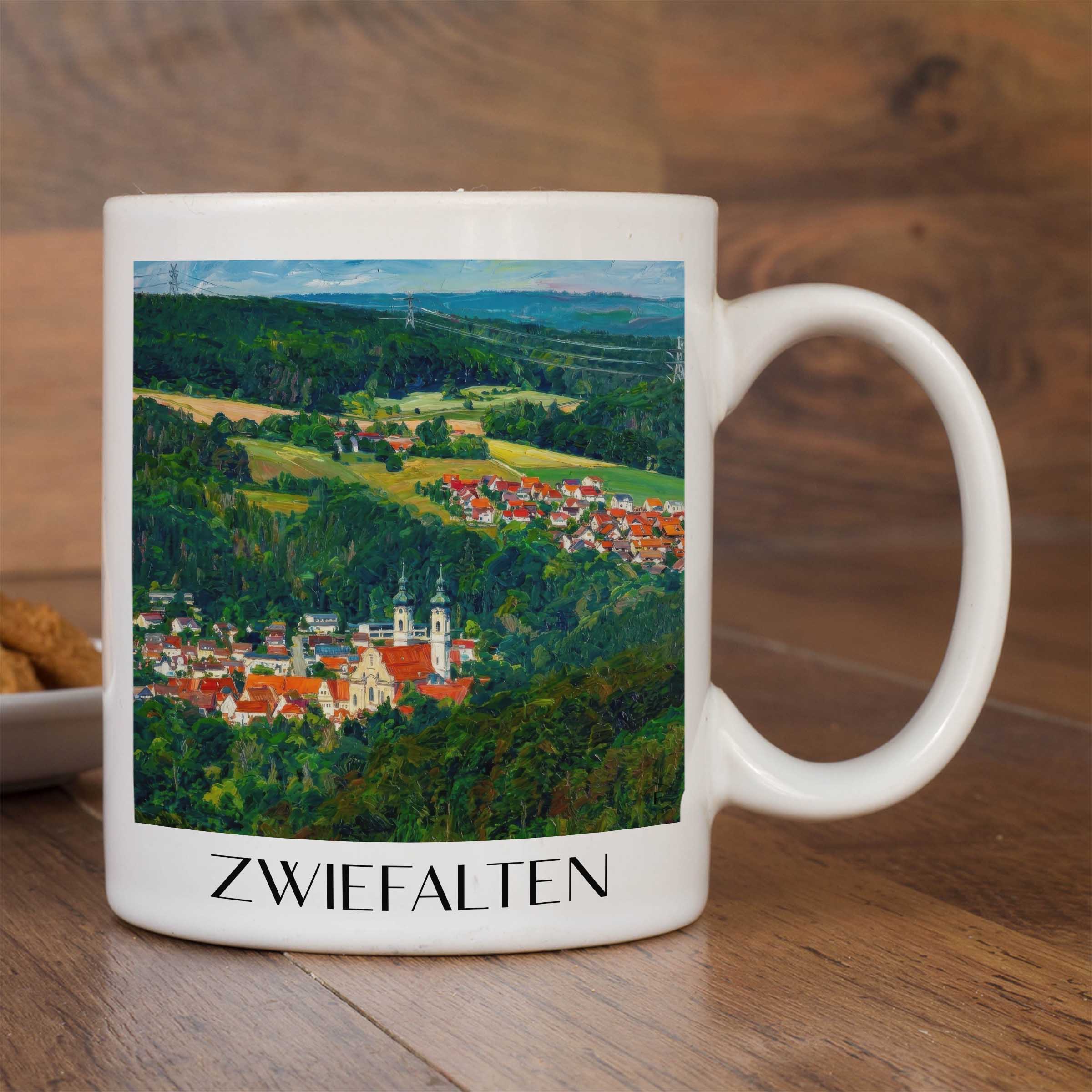 zwiefalten-schwäbische-alb-deutschland-kaffeebecher-oil-painting-oelgemaelde