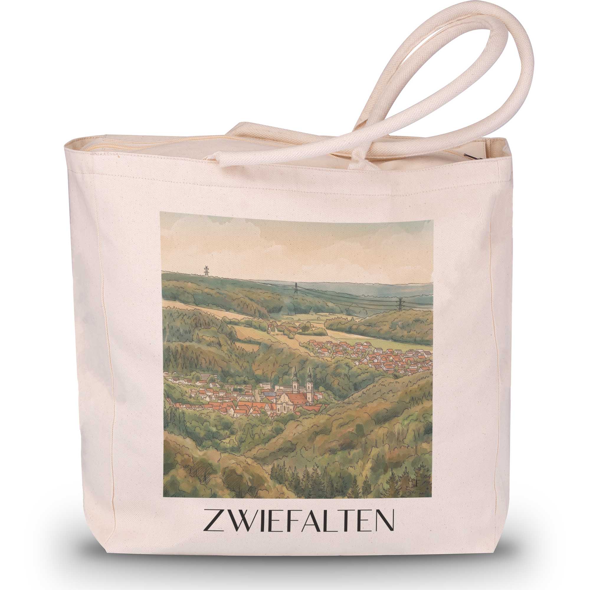 zwiefalten-schwäbische-alb-deutschland-einkaufstasche-aquarell