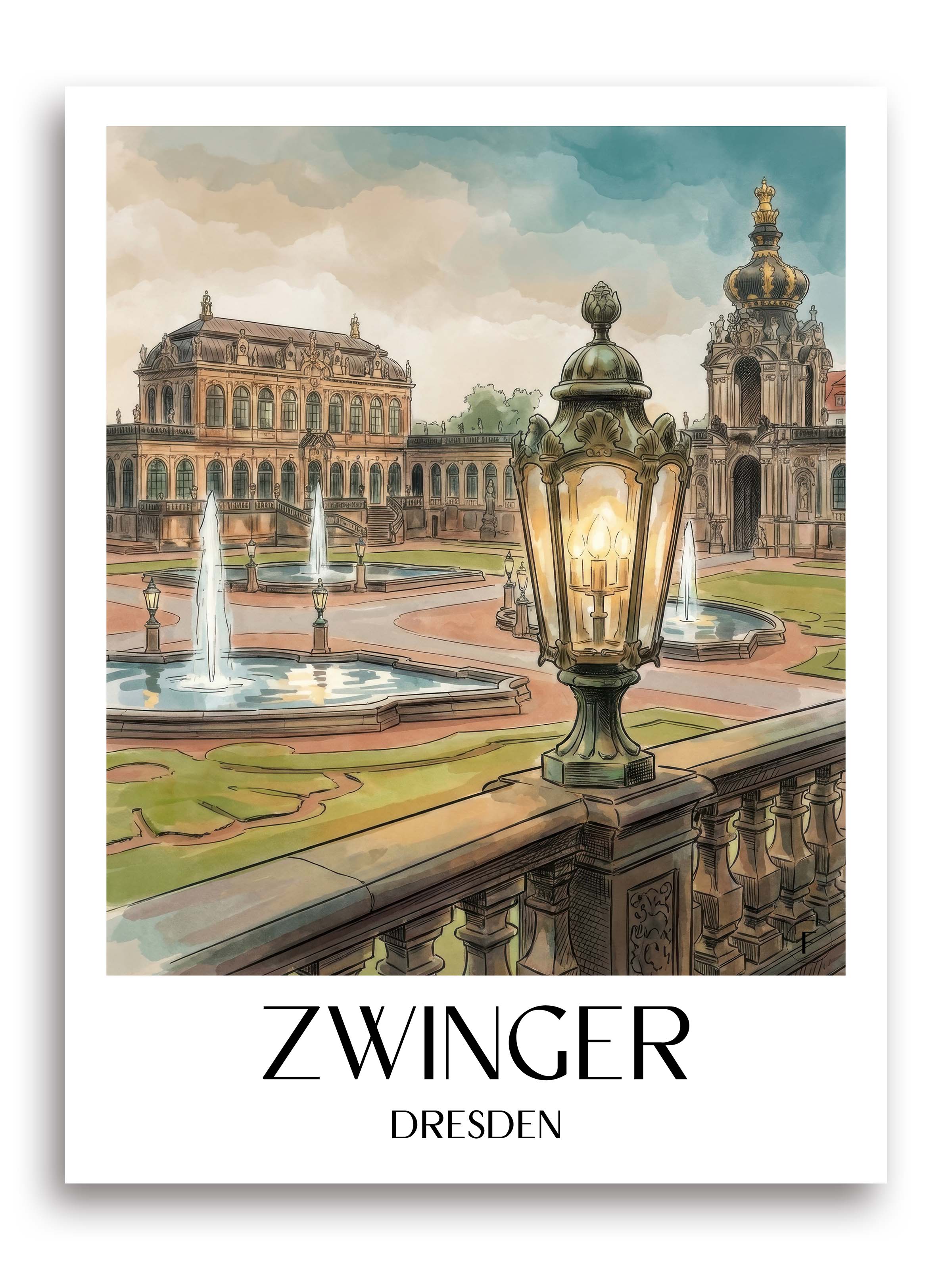 zwinger-dresden-deutschland-poster-aquarell
