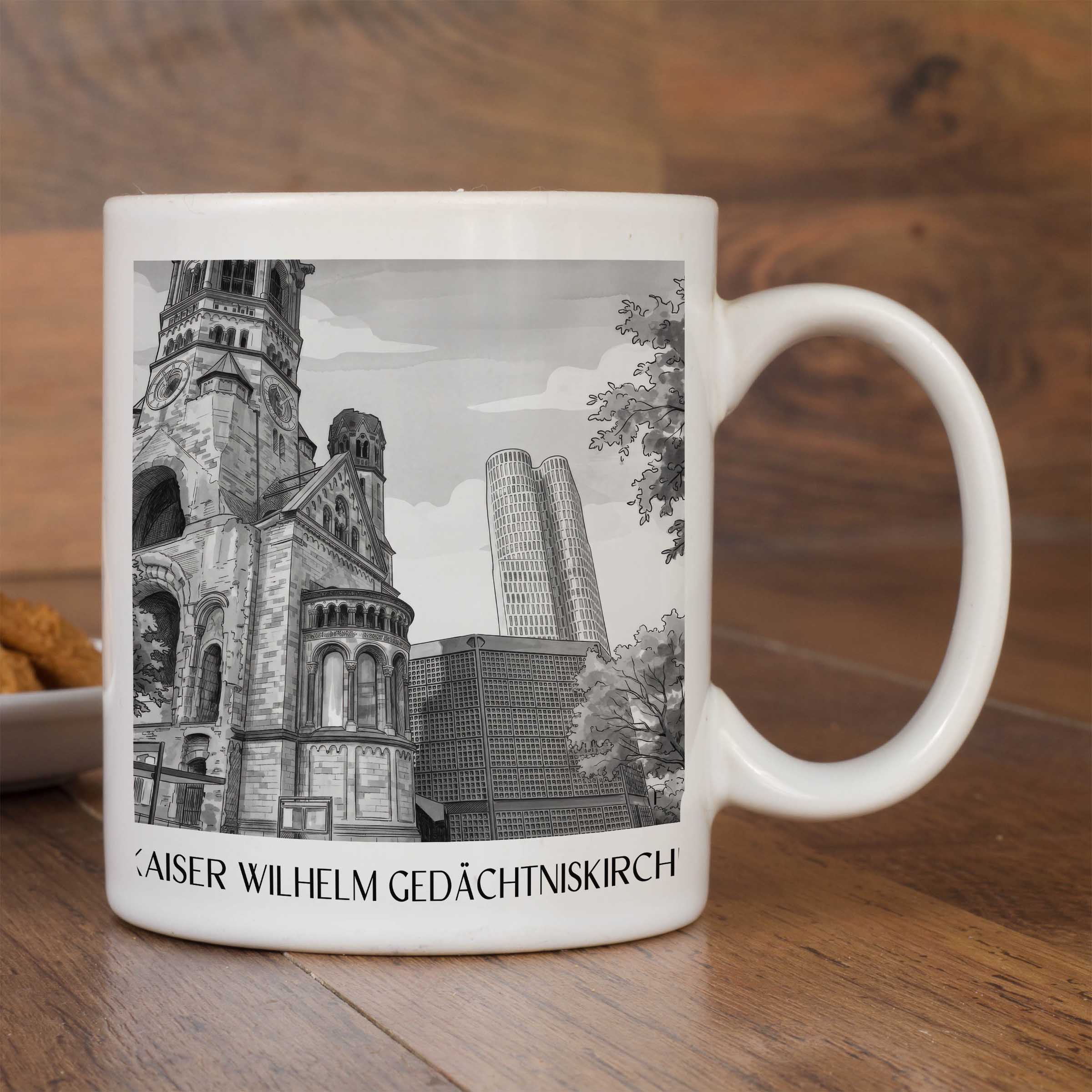 kaiser-wilhelm-gedächtniskirche-berlin-deutschland-kaffeebecher-aquarell-schwarz-weiss