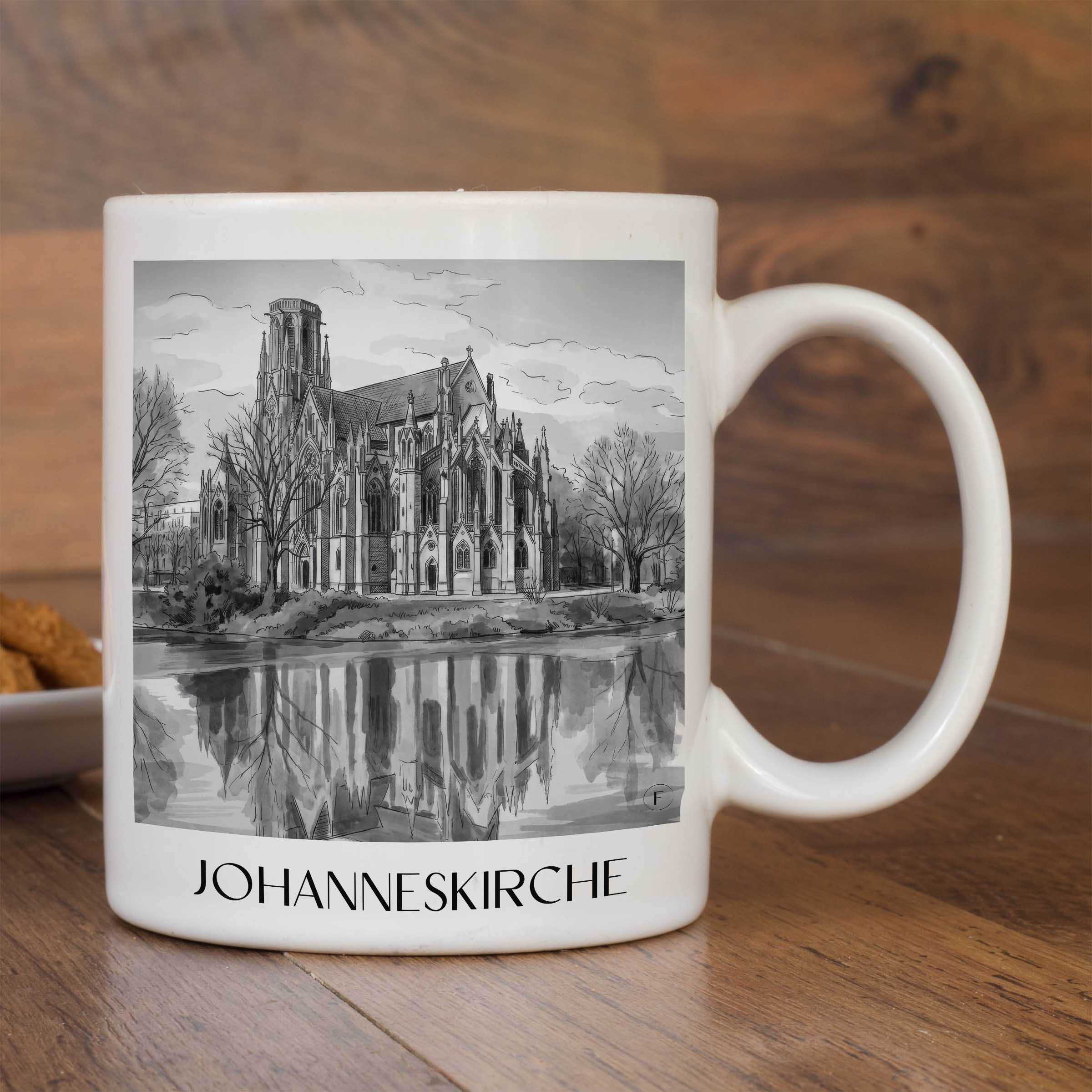 johanneskirche-stuttgart-deutschland-kaffeebecher-aquarell-schwarz-weiss