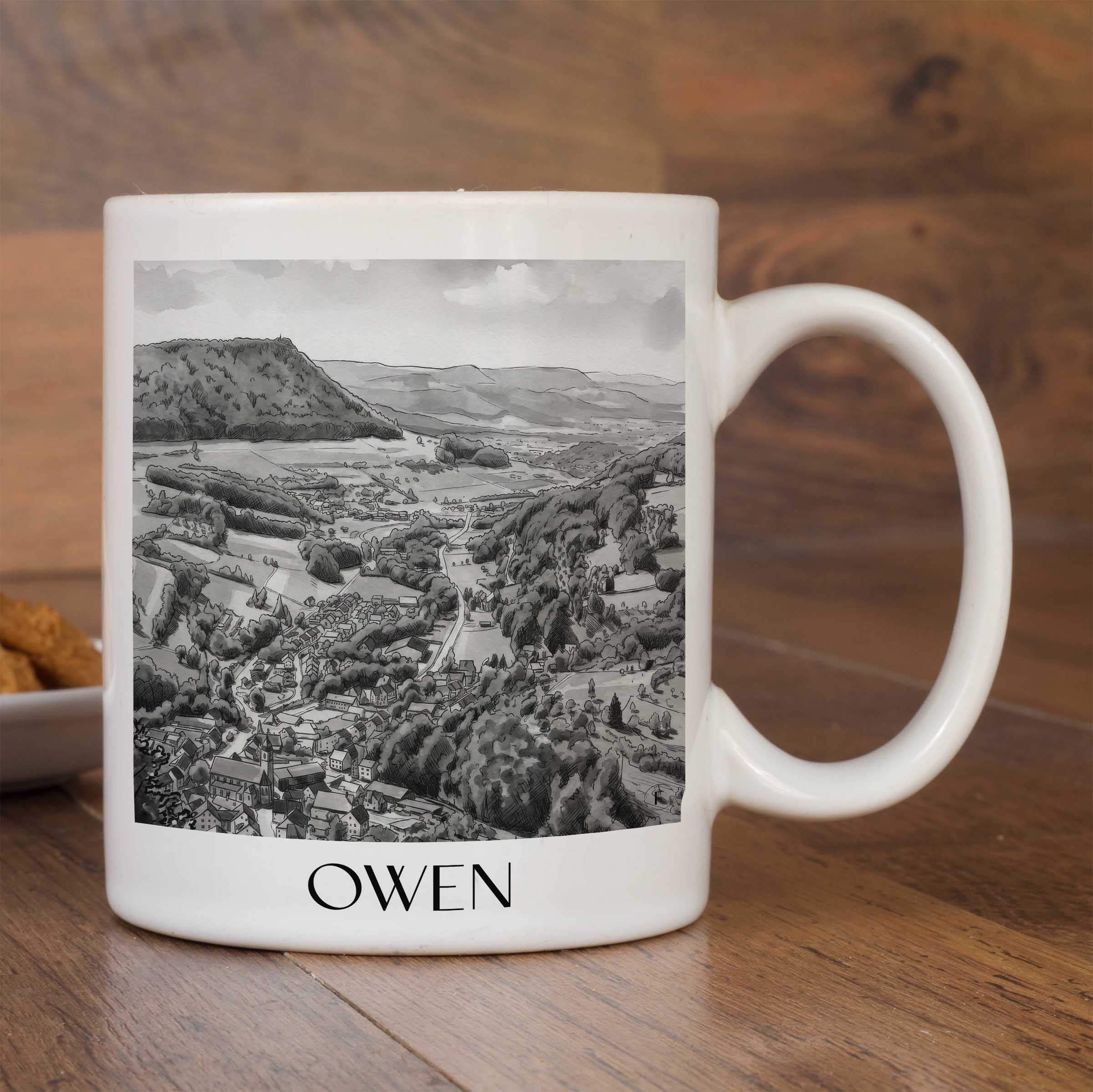 owen-deutschland-kaffeebecher-aquarell-schwarz-weiss