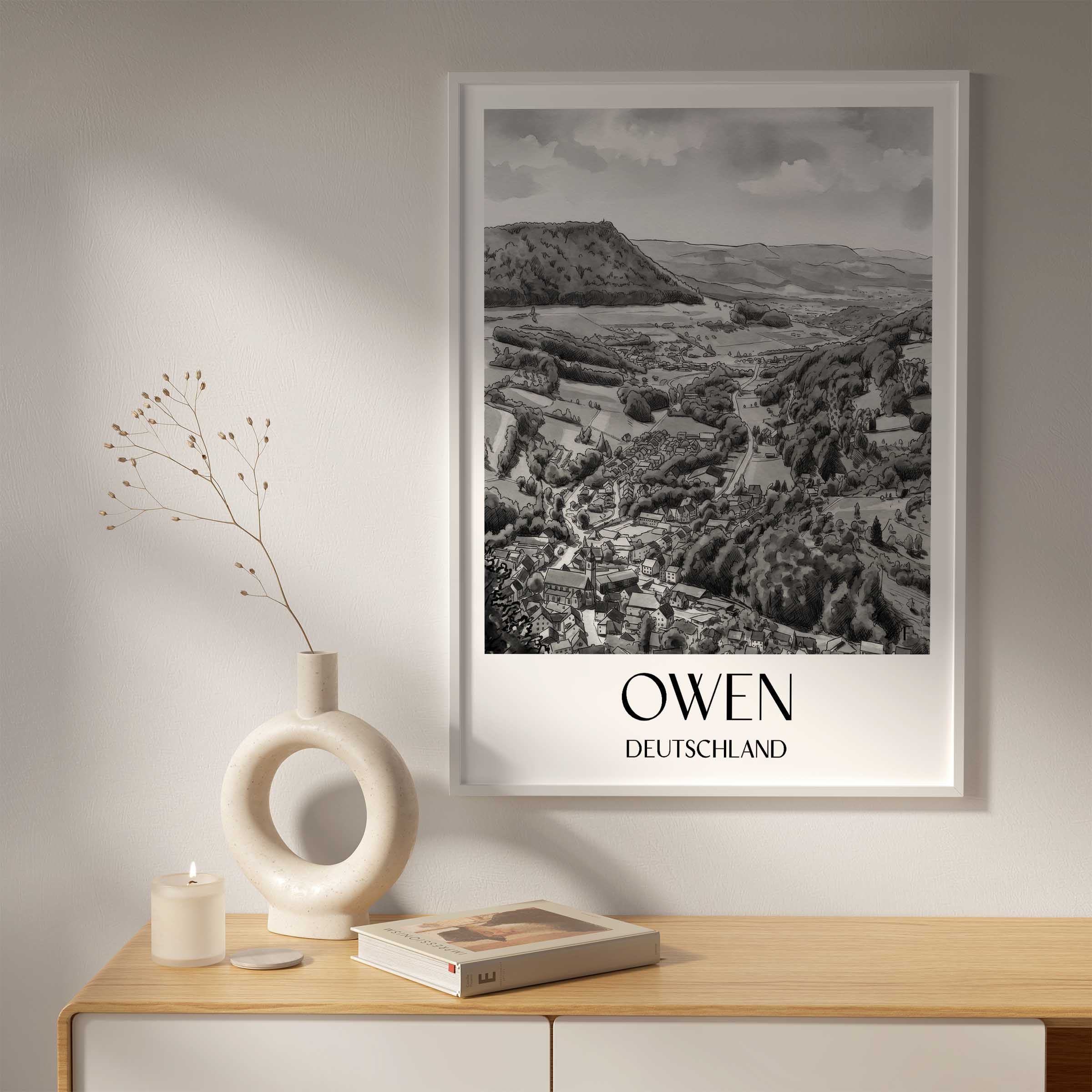 owen-deutschland-poster-aquarell-schwarz-weiss