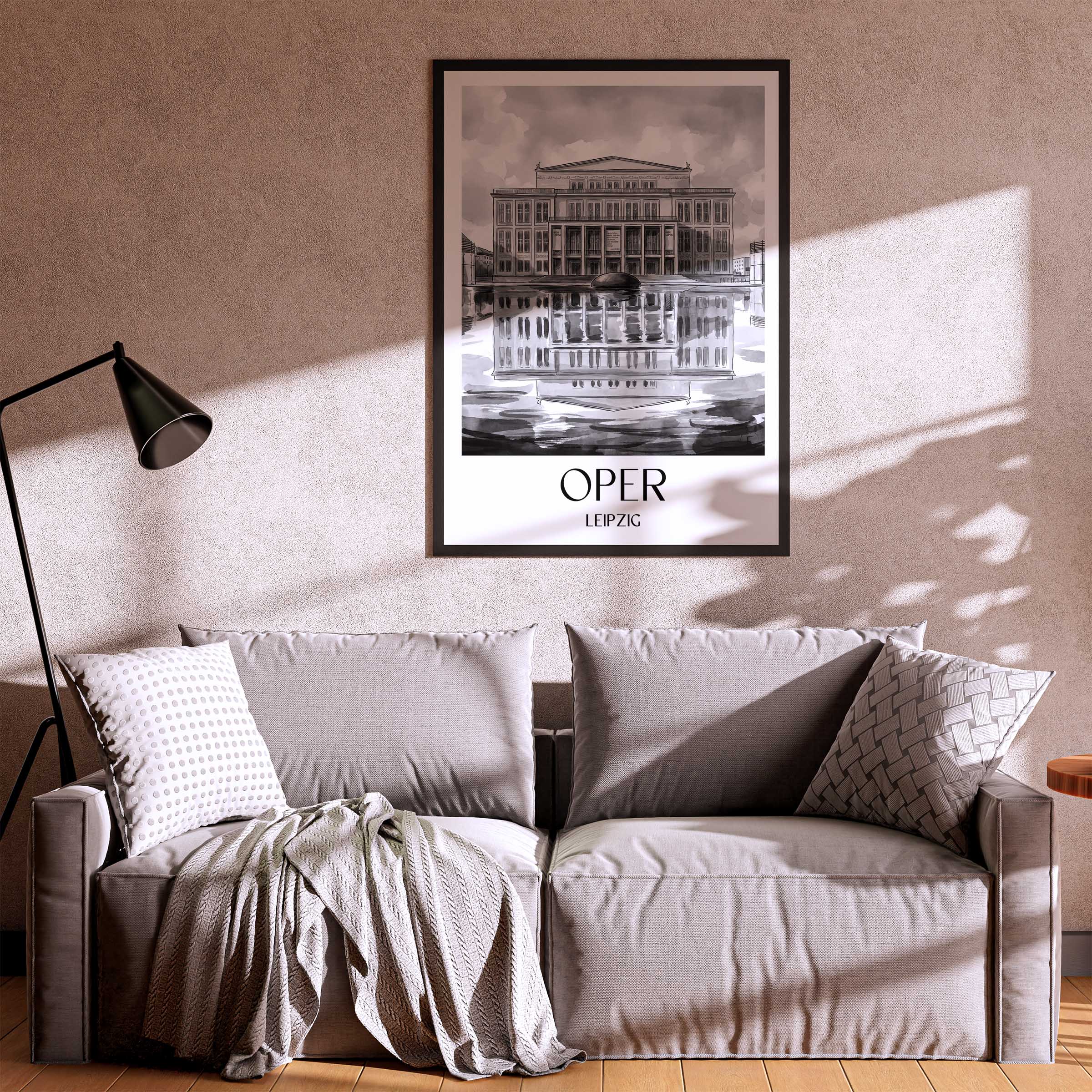 oper-leipzig-deutschland-poster-aquarell-schwarz-weiss
