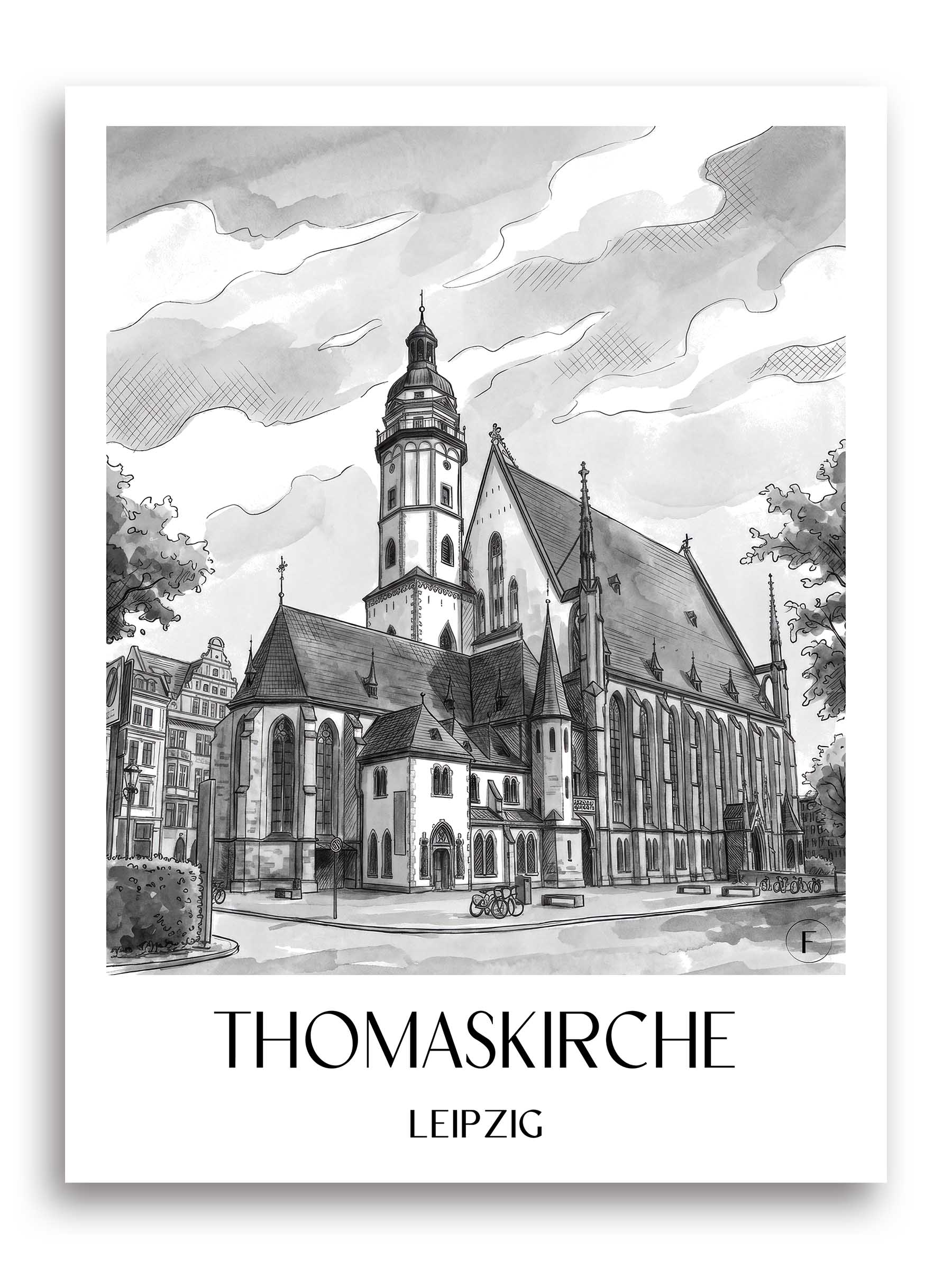 thomaskirche-leipzig-deutschland-poster-aquarell-schwarz-weiss