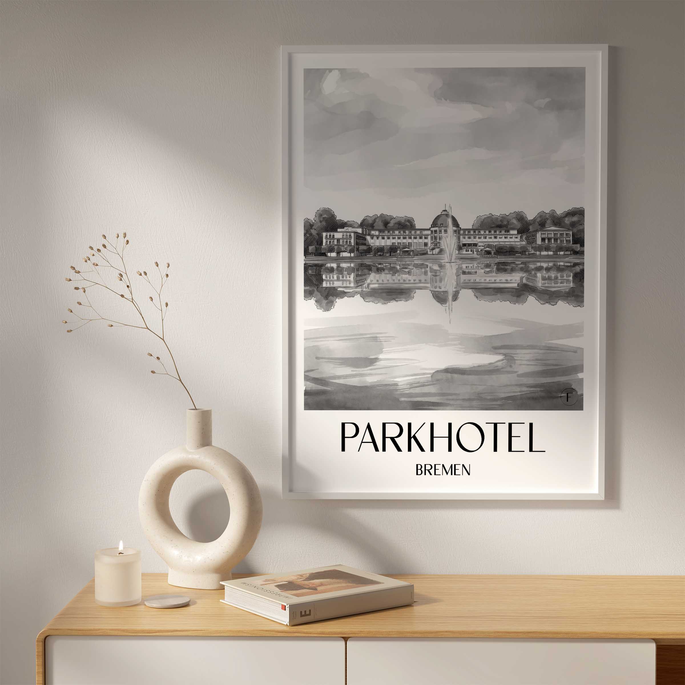 parkhotel-bremen-deutschland-poster-aquarell-schwarz-weiss