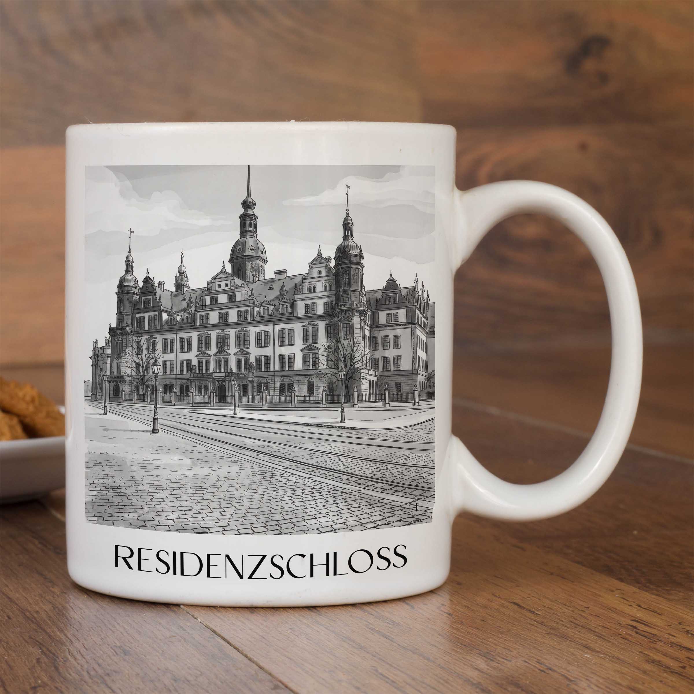 residenzschloss-dresden-deutschland-kaffeebecher-aquarell-schwarz-weiss