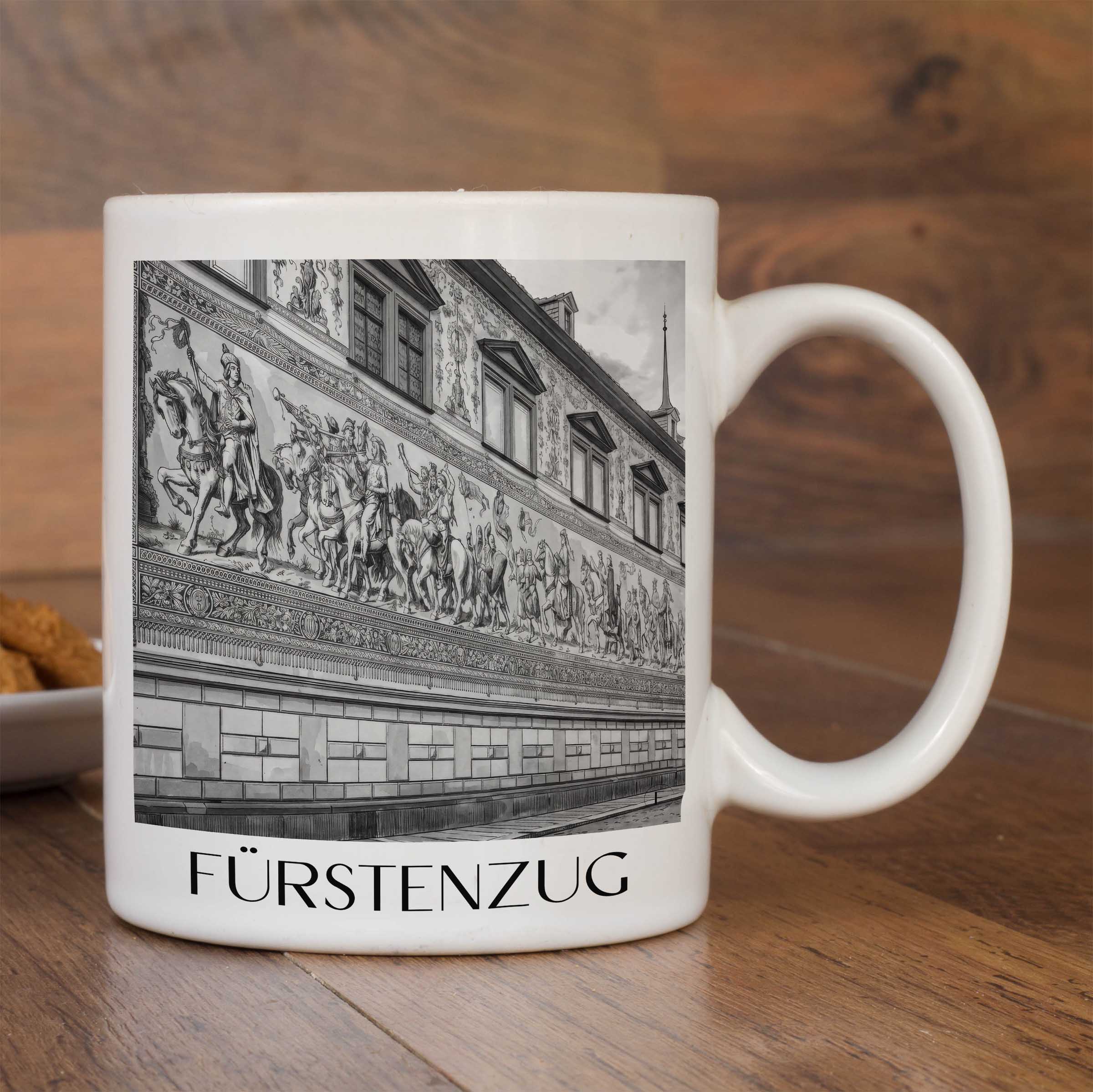 fürstenzug-dresden-deutschland-kaffeebecher-aquarell-schwarz-weiss