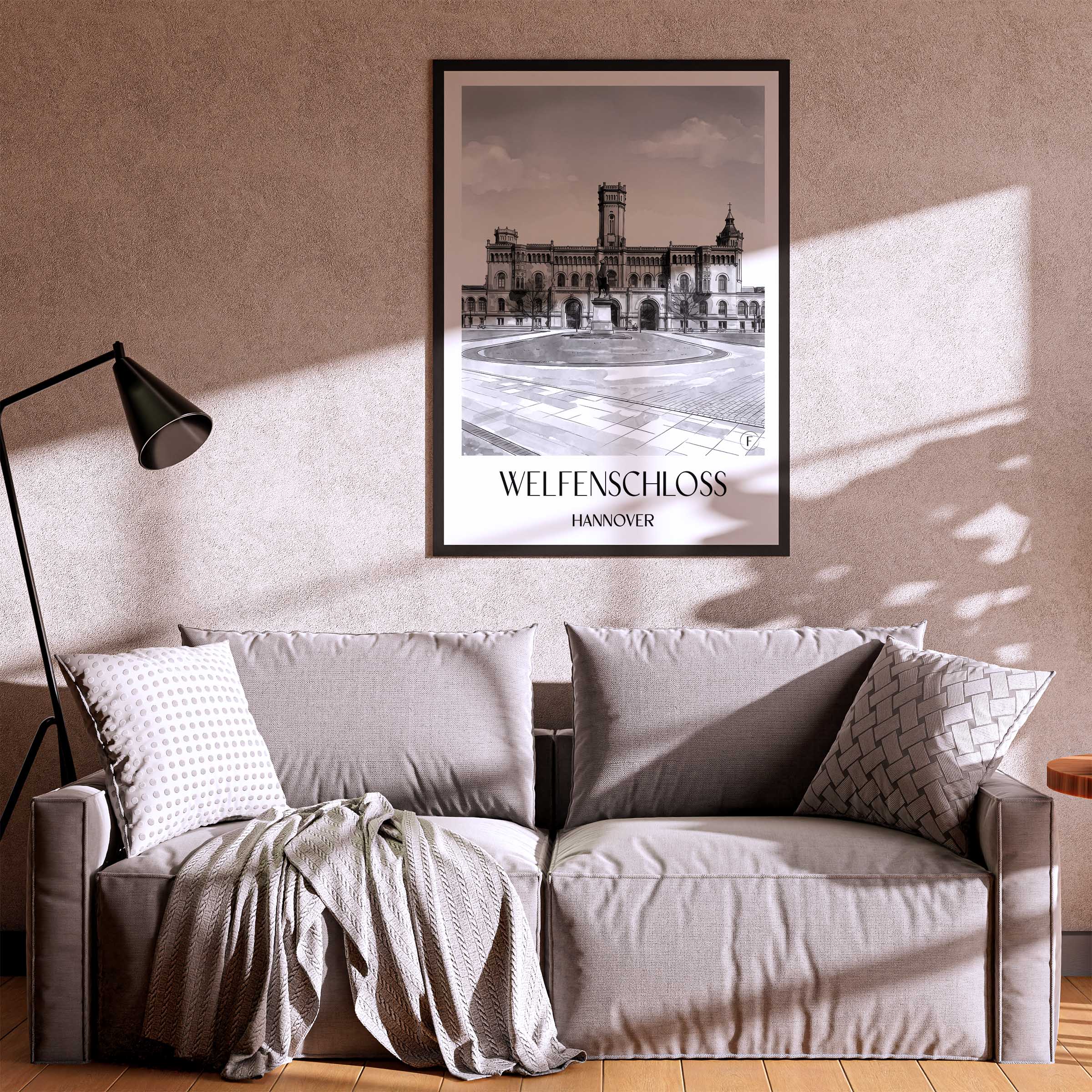 welfenschloss-hannover-deutschland-poster-aquarell-schwarz-weiss