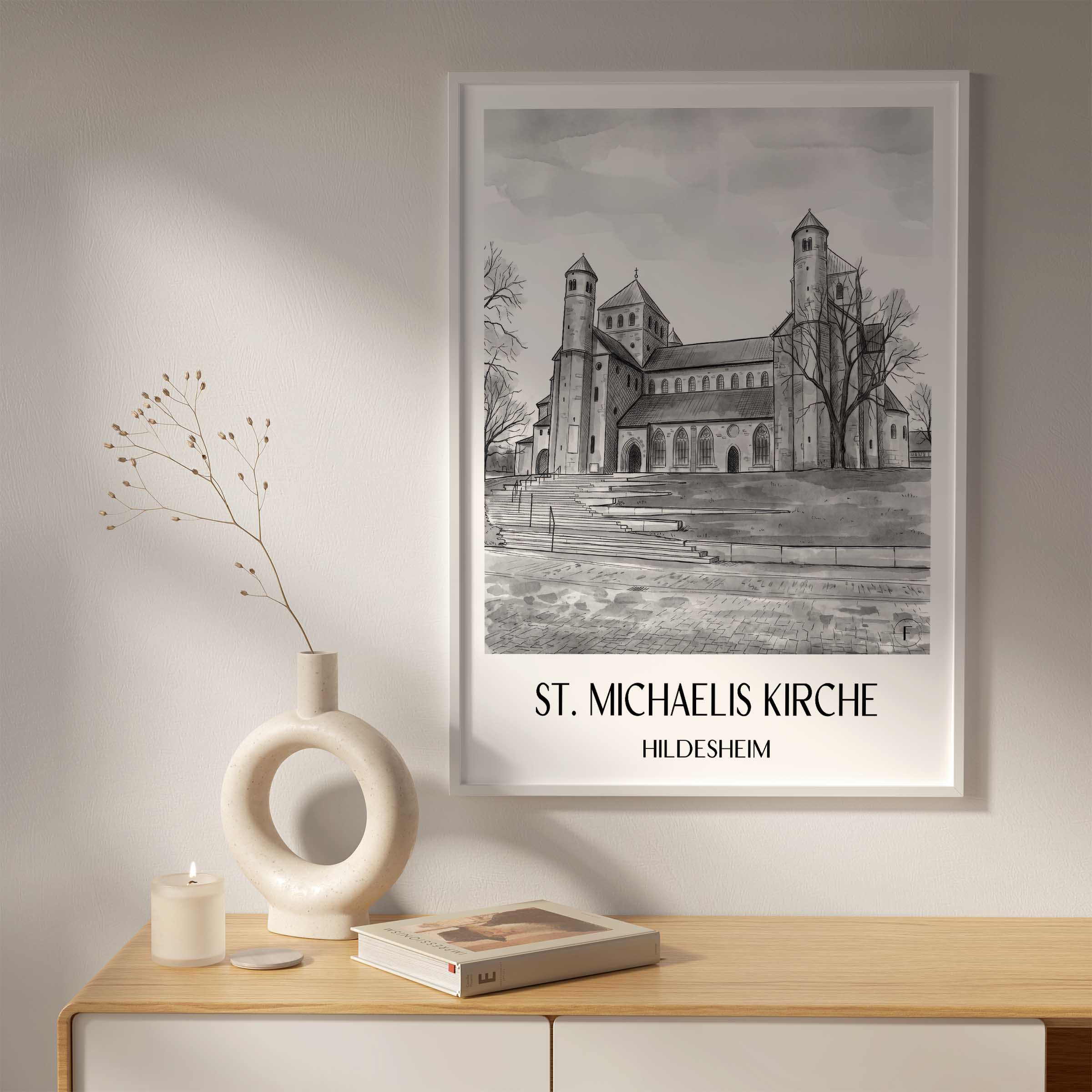 st.-michaelis-kirche-hildesheim-deutschland-poster-aquarell-schwarz-weiss