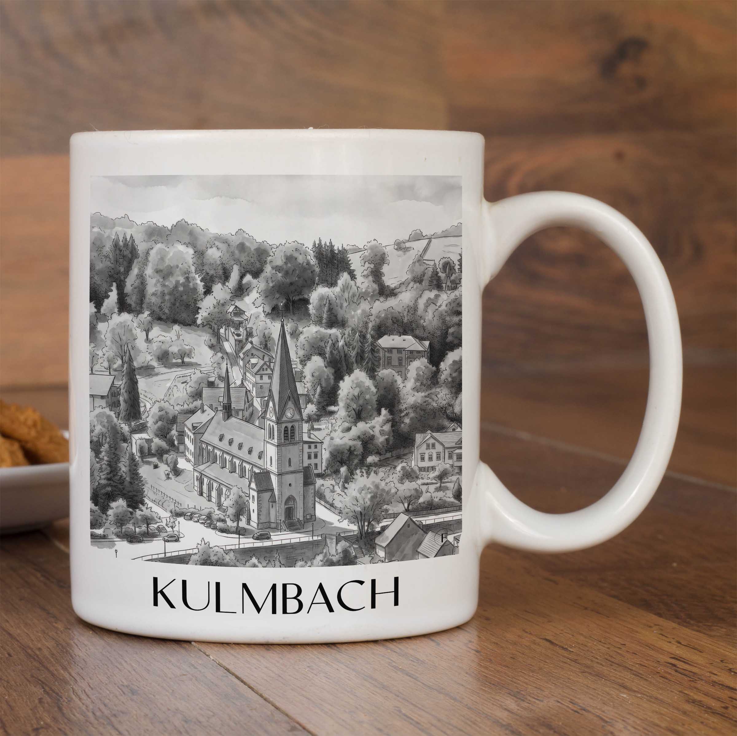 kulmbach-deutschland-kaffeebecher-aquarell-schwarz-weiss