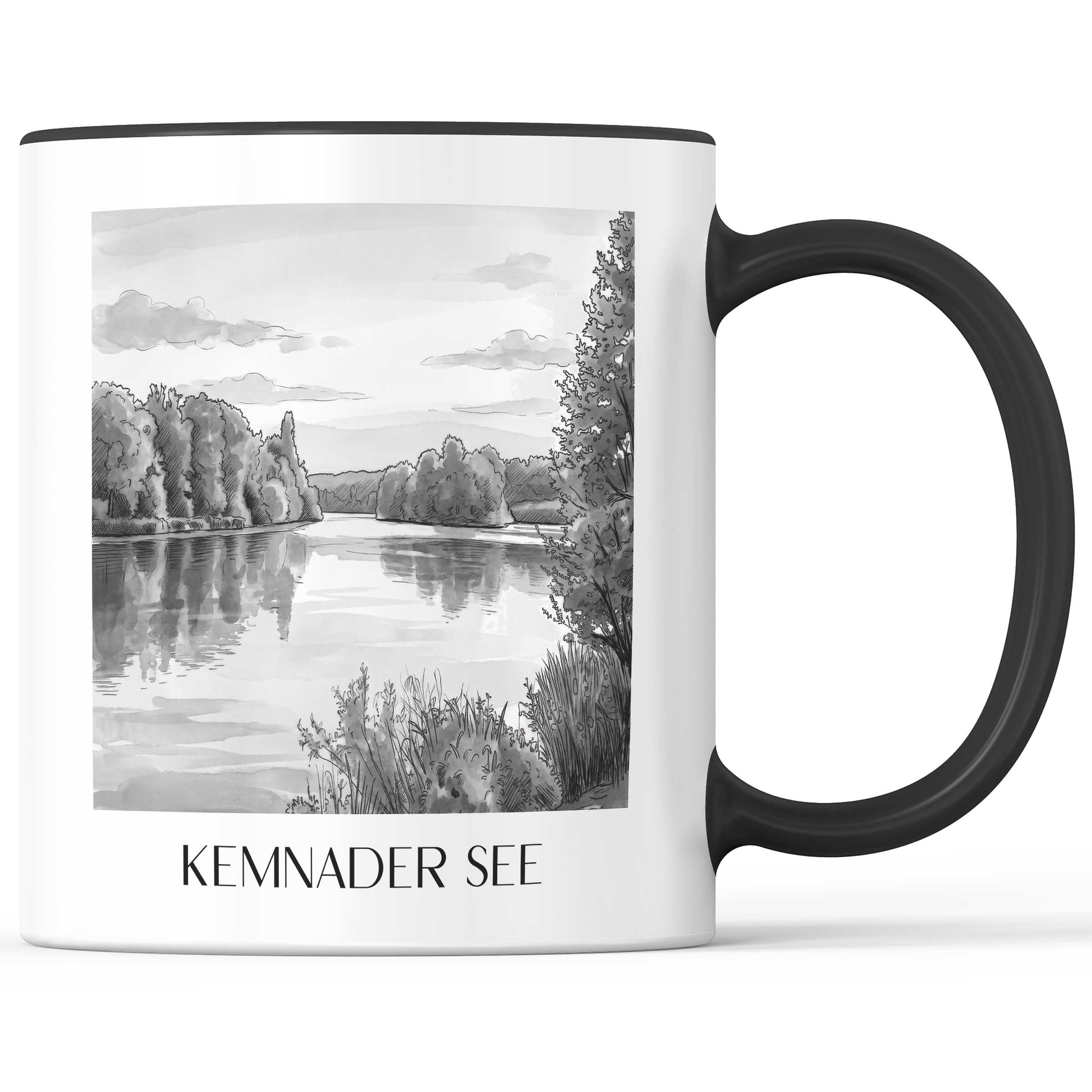 kemnader-see-bochum-deutschland-kaffeebecher-aquarell-schwarz-weiss