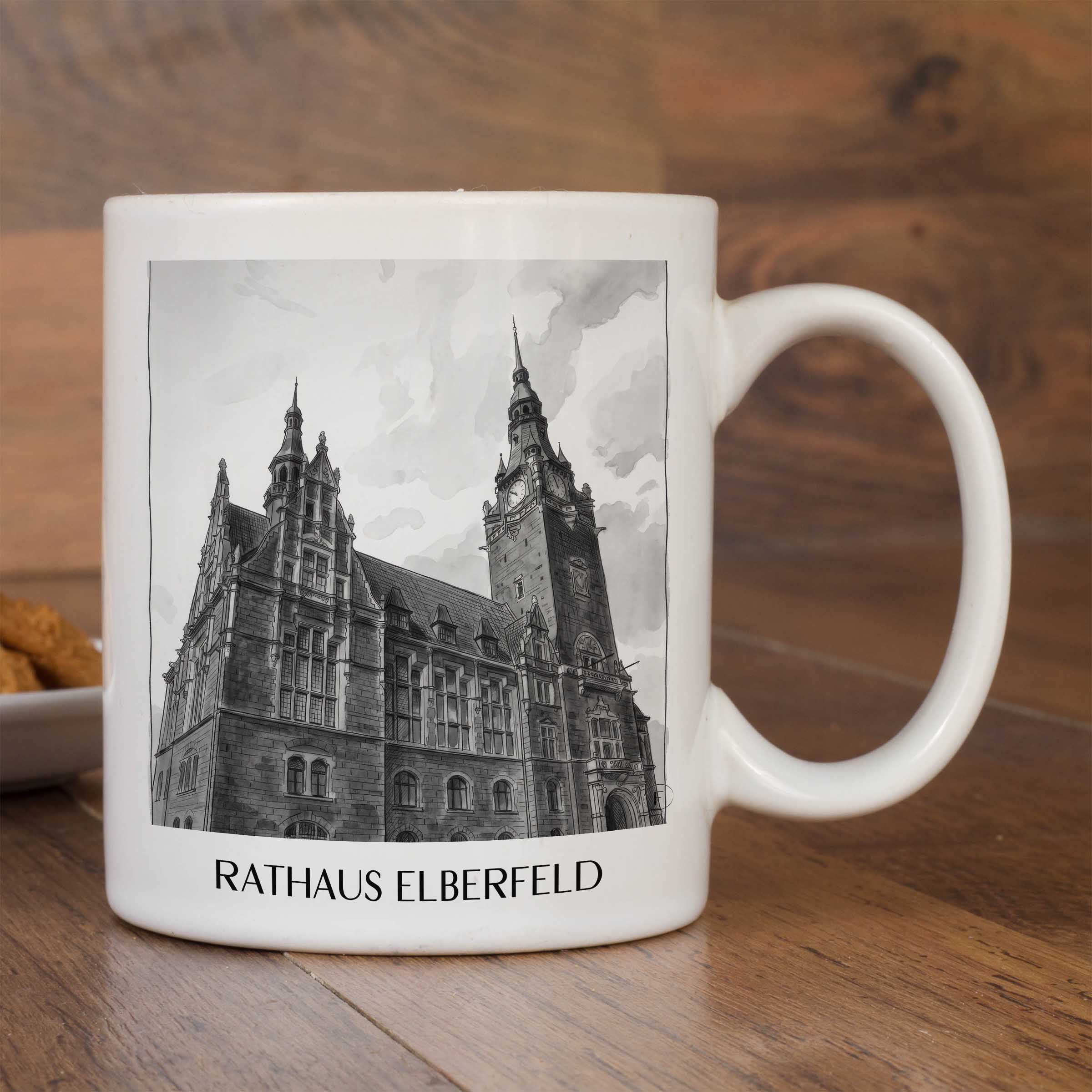 rathaus-elberfeld-wuppertal-deutschland-kaffeebecher-aquarell-schwarz-weiss