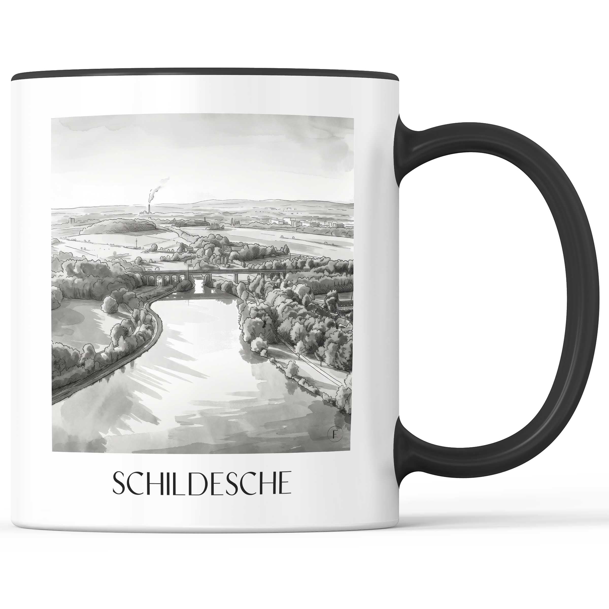 schildesche-bielefeld-deutschland-kaffeebecher-aquarell-schwarz-weiss