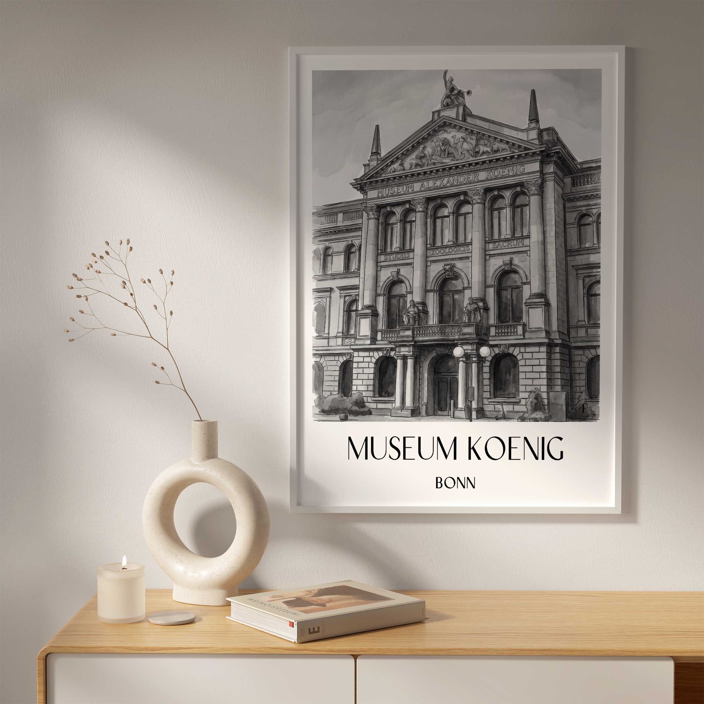 museum-koenig-bonn-deutschland-poster-aquarell-schwarz-weiss