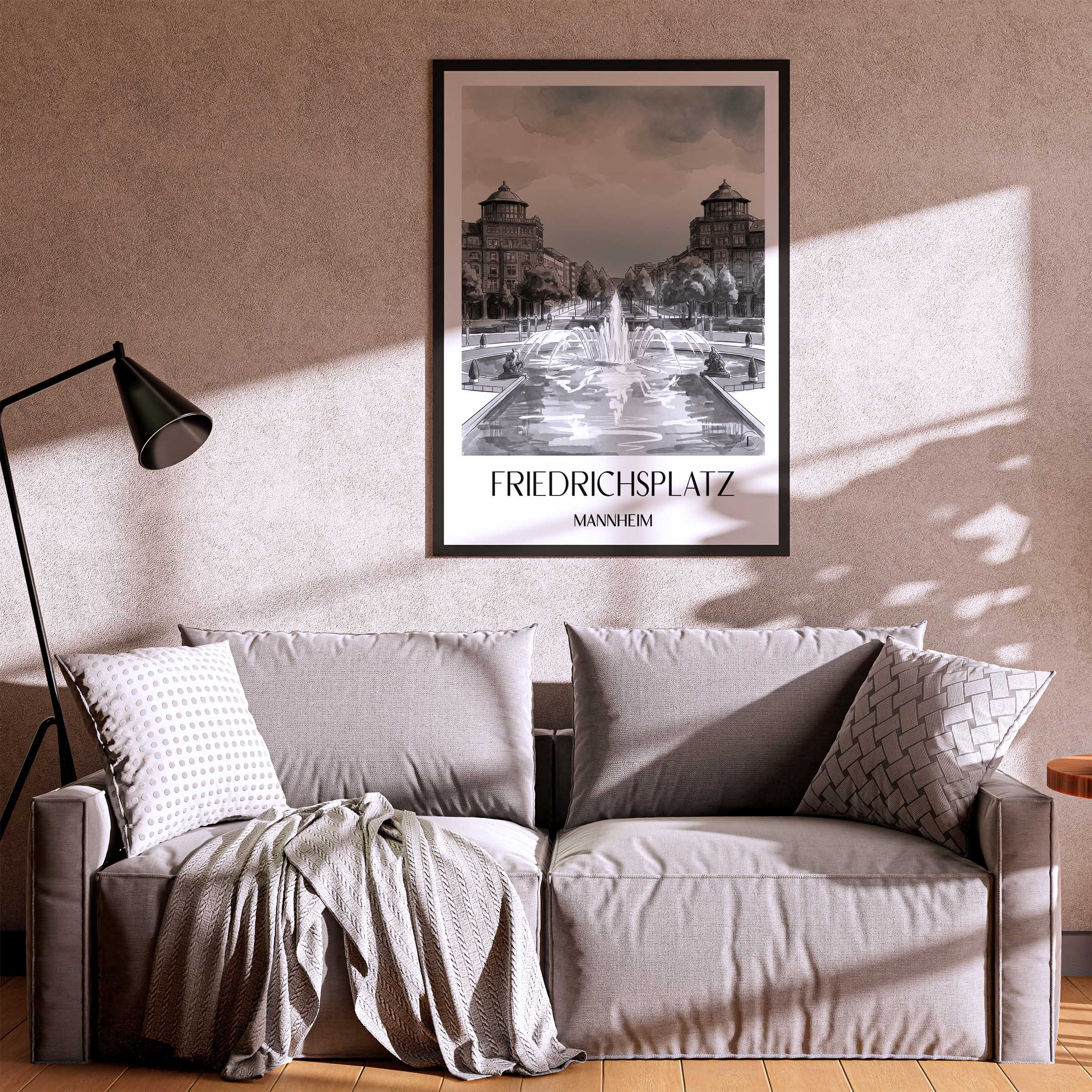 friedrichsplatz-mannheim-deutschland-poster-aquarell-schwarz-weiss