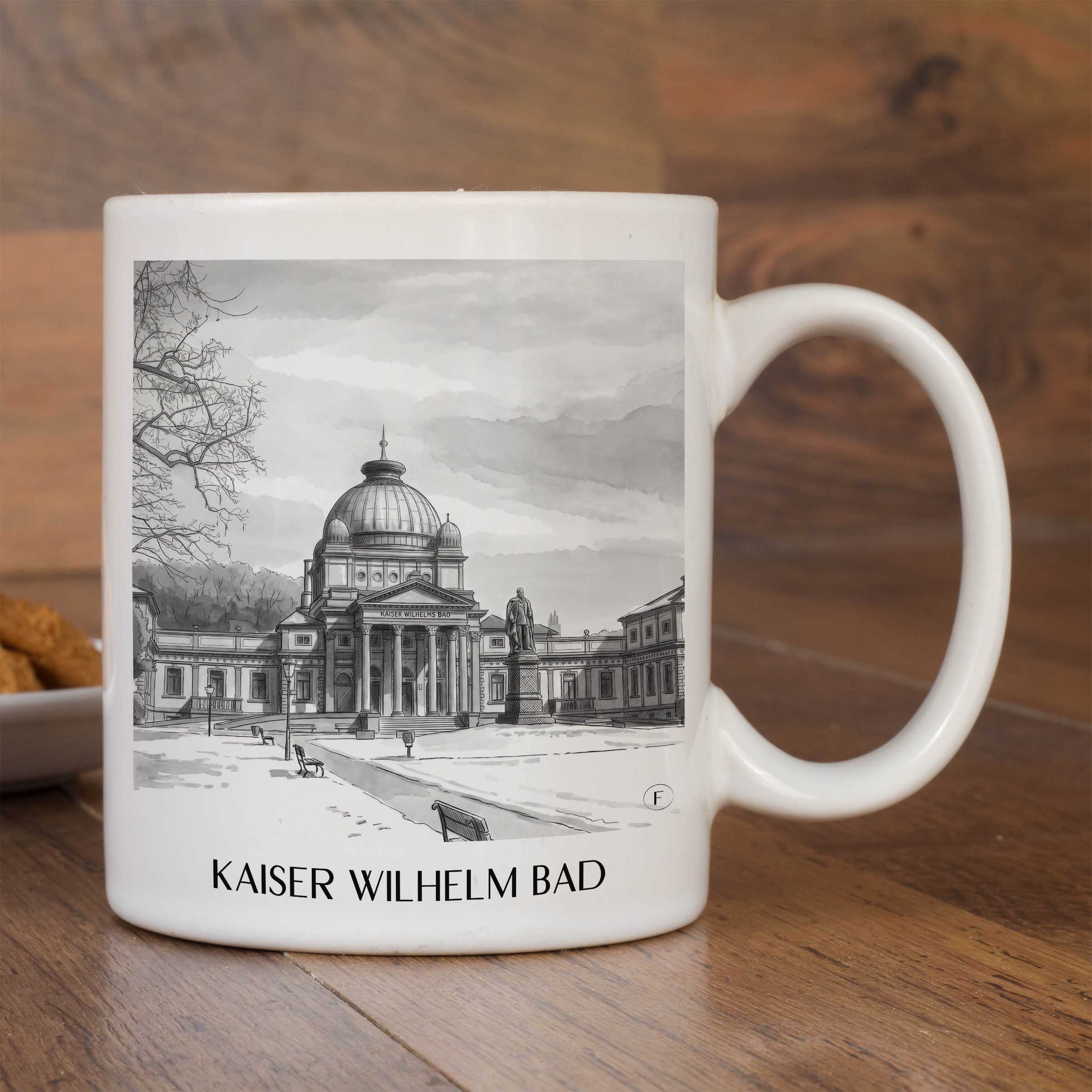 kaiser-wilhelm-bad-bad-homburg-deutschland-kaffeebecher-aquarell-schwarz-weiss
