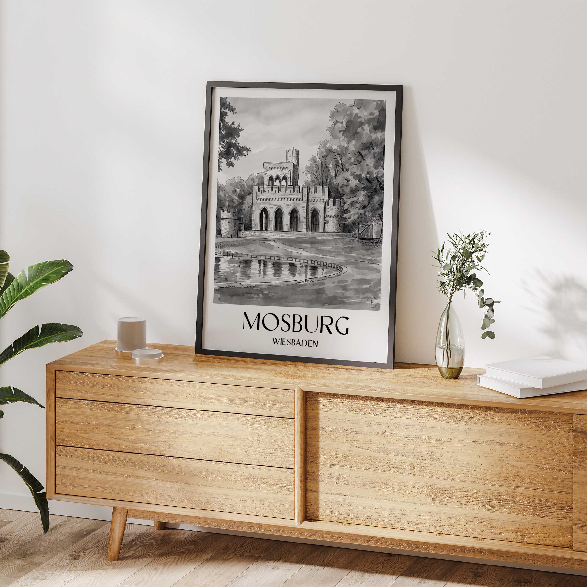 mosburg-wiesbaden-deutschland-poster-aquarell-schwarz-weiss