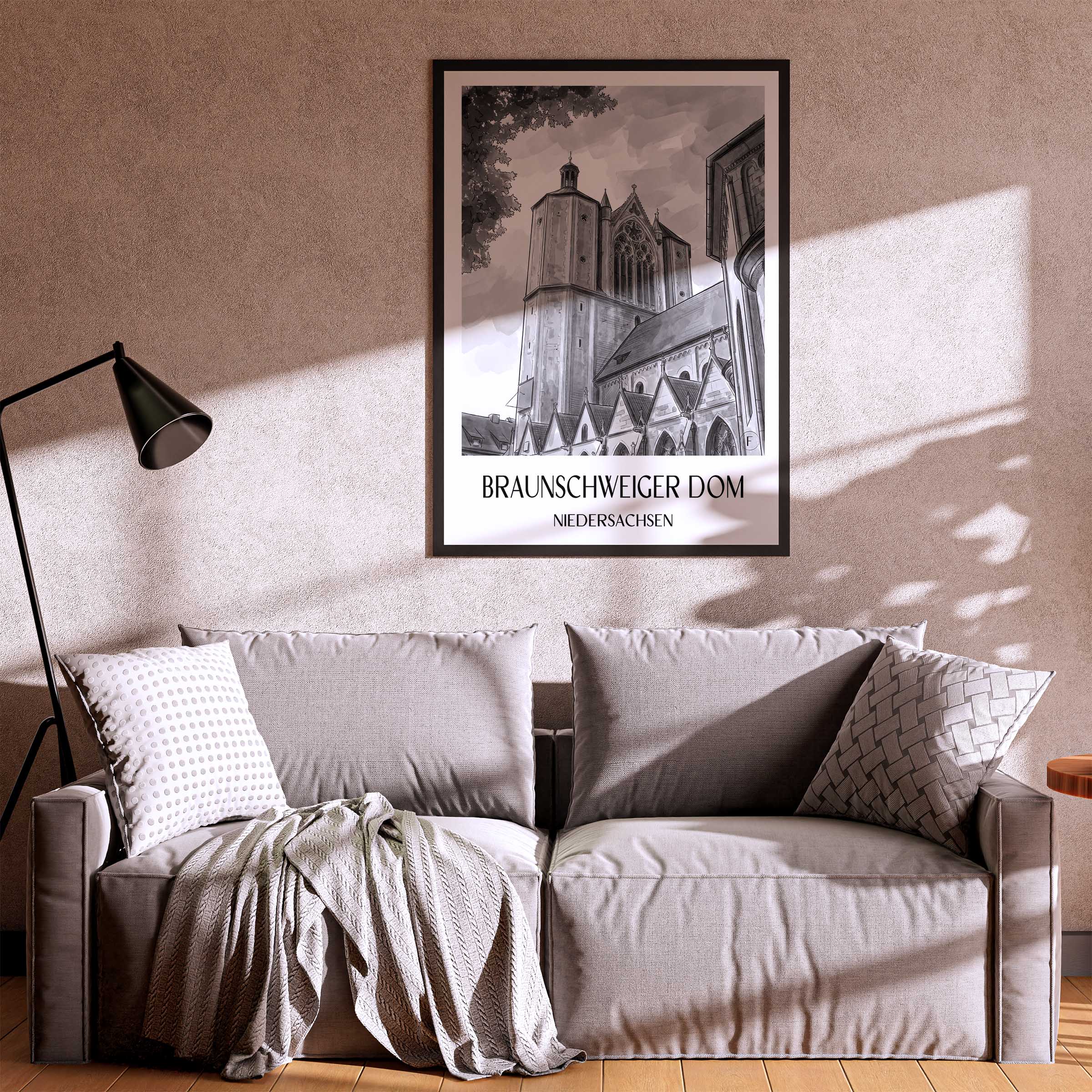 braunschweiger-dom-niedersachsen-deutschland-poster-aquarell-schwarz-weiss