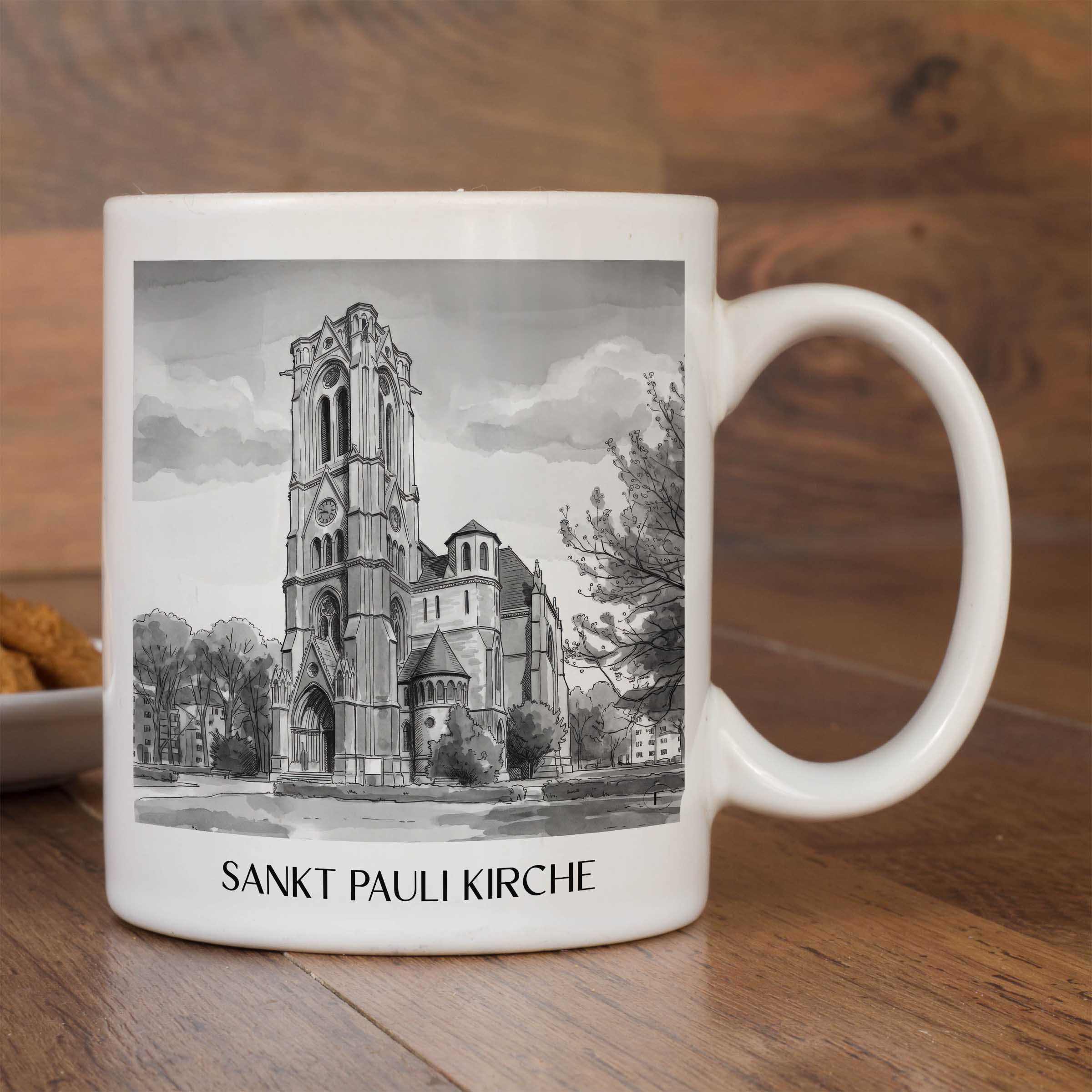 sankt-pauli-kirche-braunschweig-deutschland-kaffeebecher-aquarell-schwarz-weiss