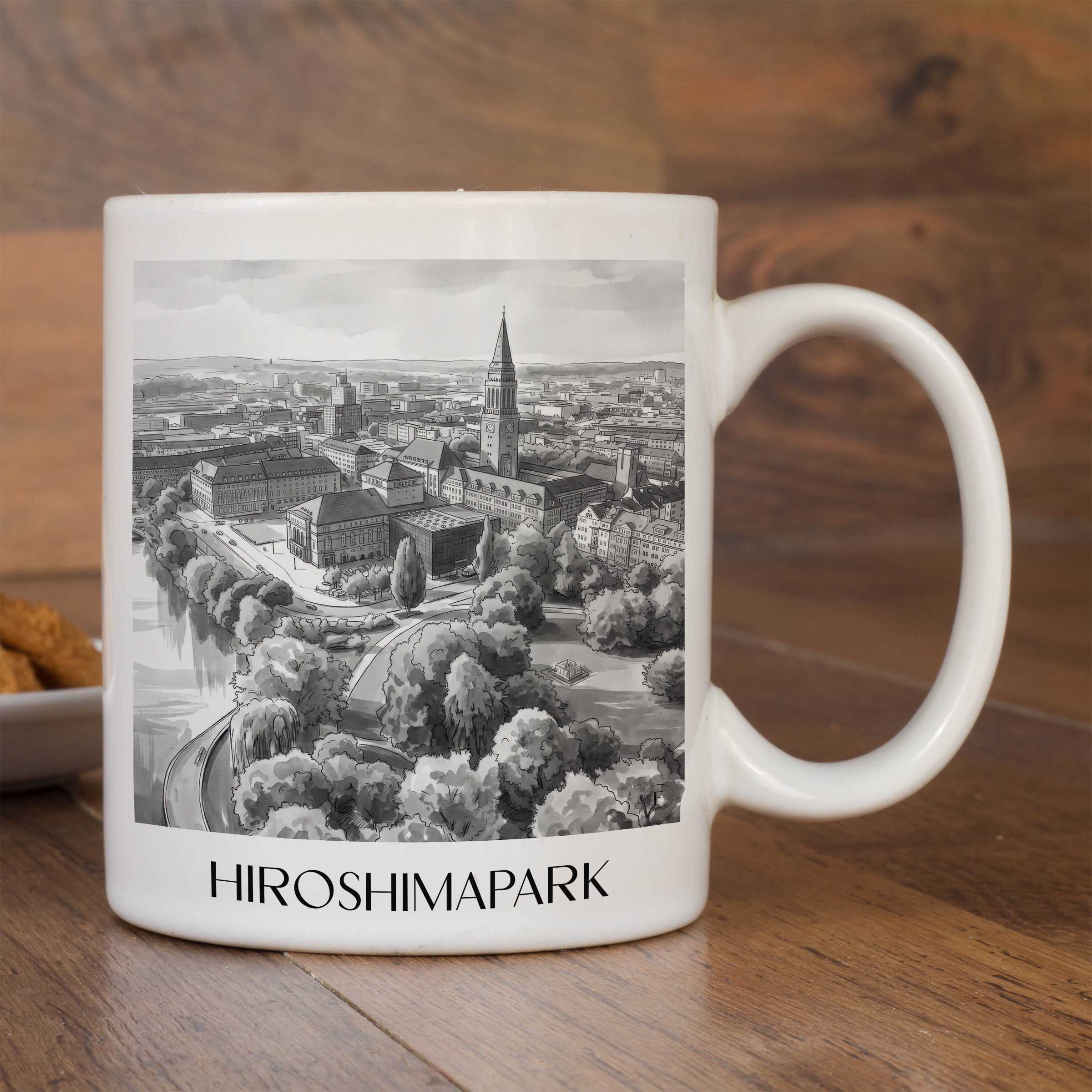 hiroshimapark-kiel-deutschland-kaffeebecher-aquarell-schwarz-weiss
