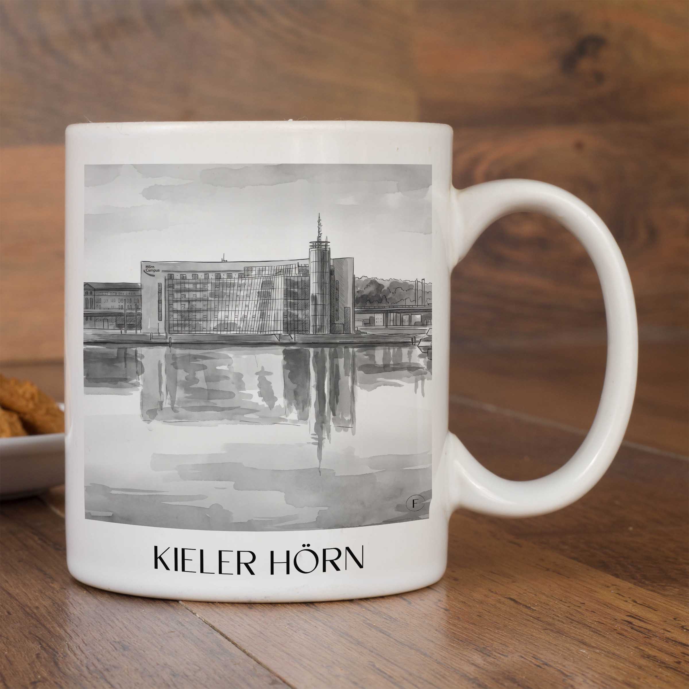 kieler-hörn-schleswig-holstein-deutschland-kaffeebecher-aquarell-schwarz-weiss