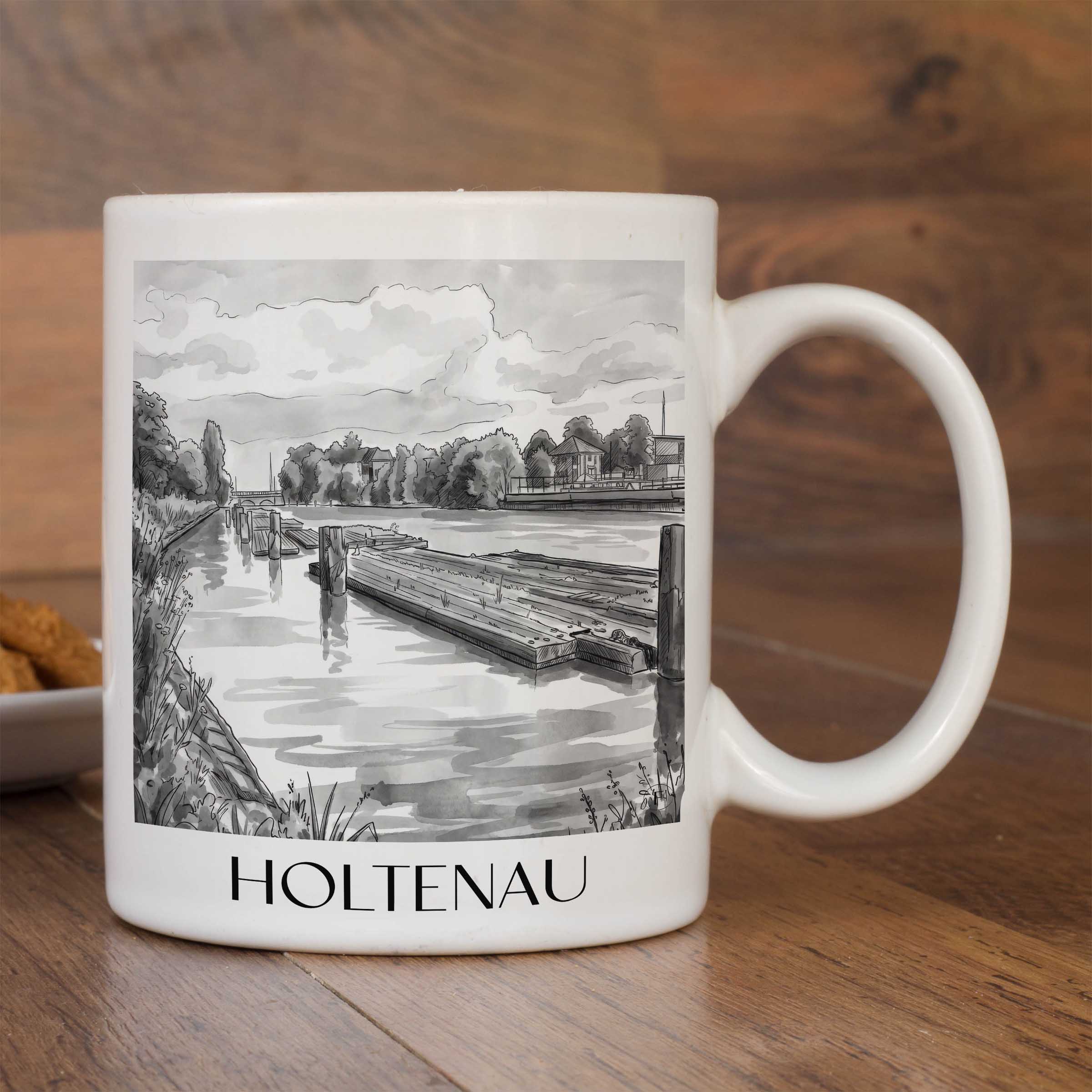 holtenau-kiel-deutschland-kaffeebecher-aquarell-schwarz-weiss