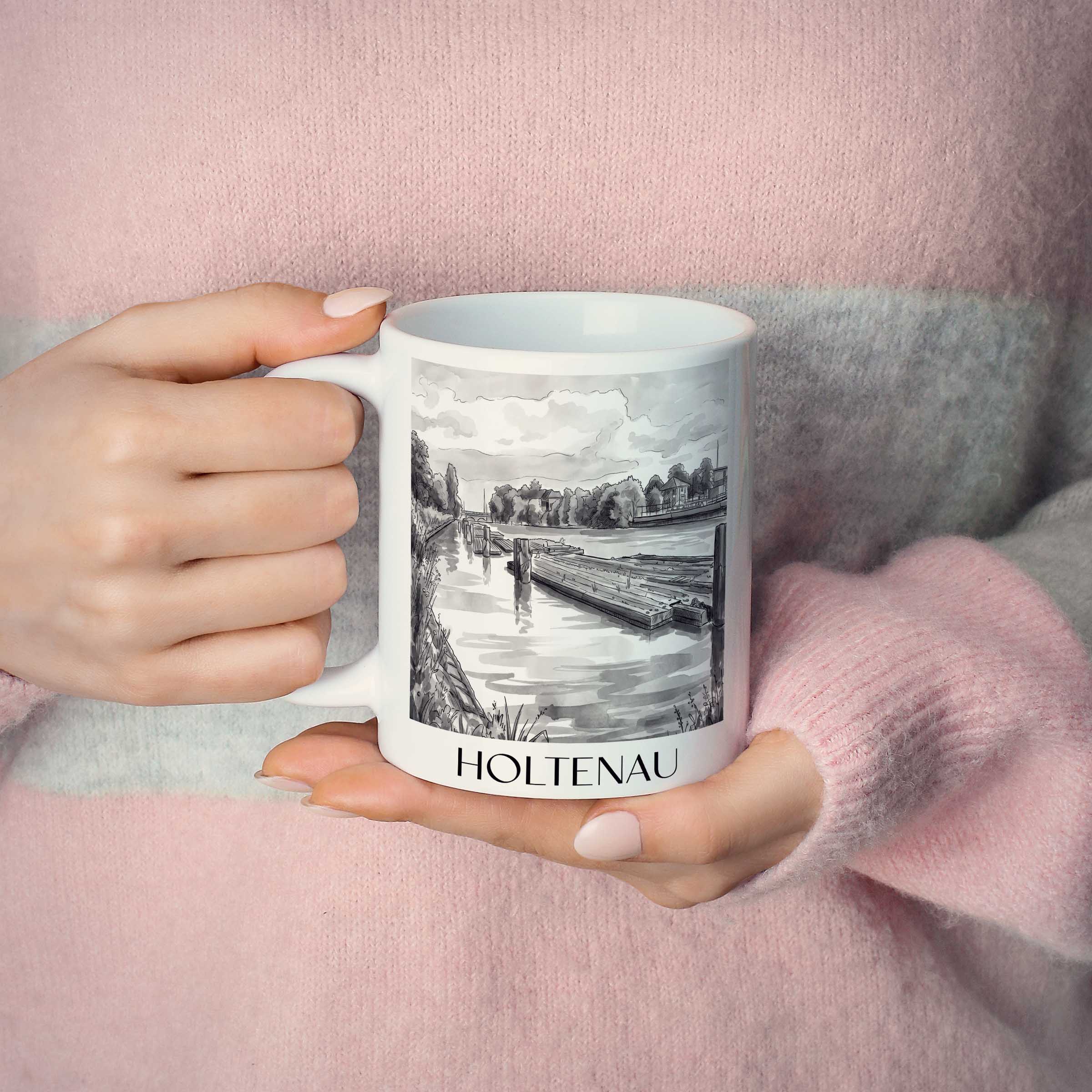 holtenau-kiel-deutschland-kaffeebecher-aquarell-schwarz-weiss