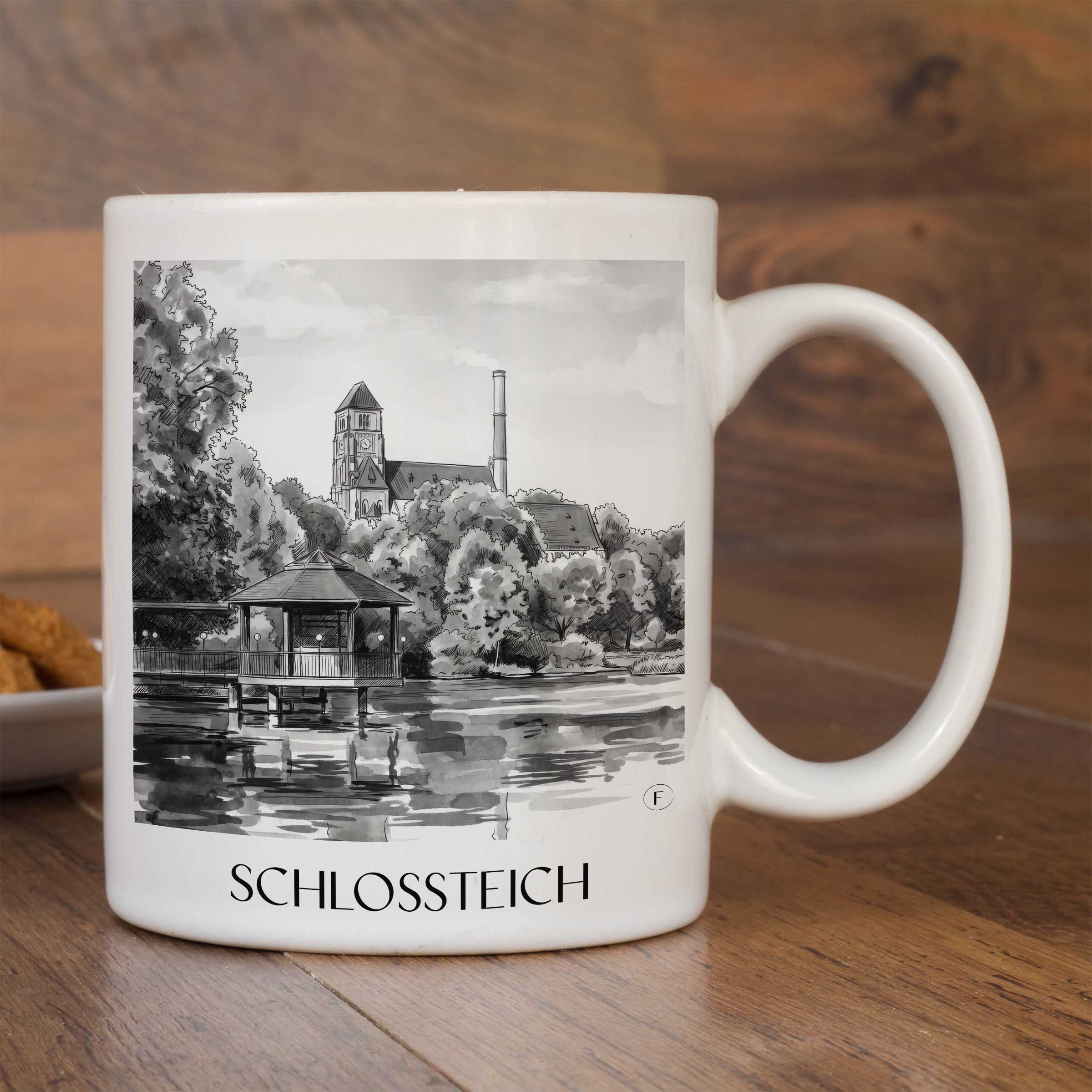 schlossteich-chemnitz-deutschland-kaffeebecher-aquarell-schwarz-weiss