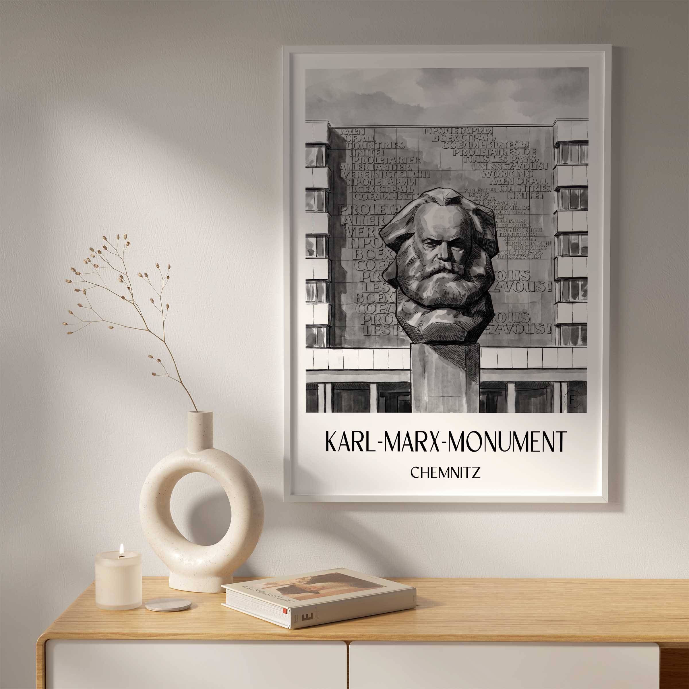 karl-marx-monument-chemnitz-deutschland-poster-aquarell-schwarz-weiss