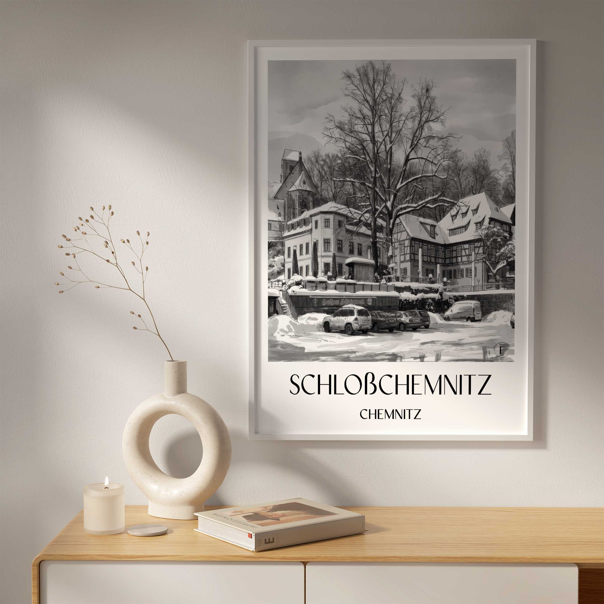 schloßchemnitz-chemnitz-deutschland-poster-aquarell-schwarz-weiss