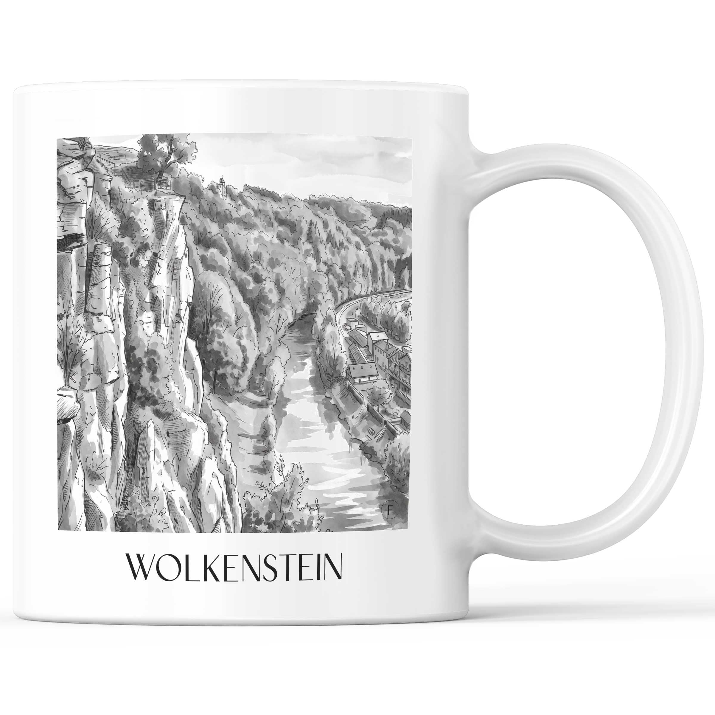 wolkenstein-erzgebirge-deutschland-kaffeebecher-aquarell-schwarz-weiss
