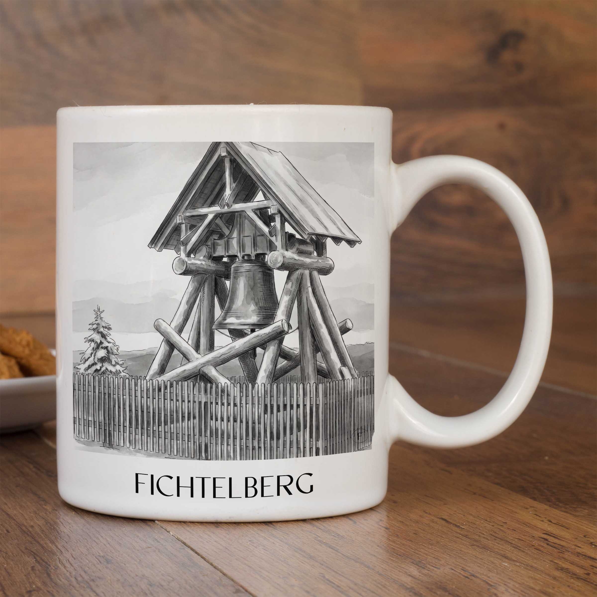 fichtelberg-erzgebirge-deutschland-kaffeebecher-aquarell-schwarz-weiss